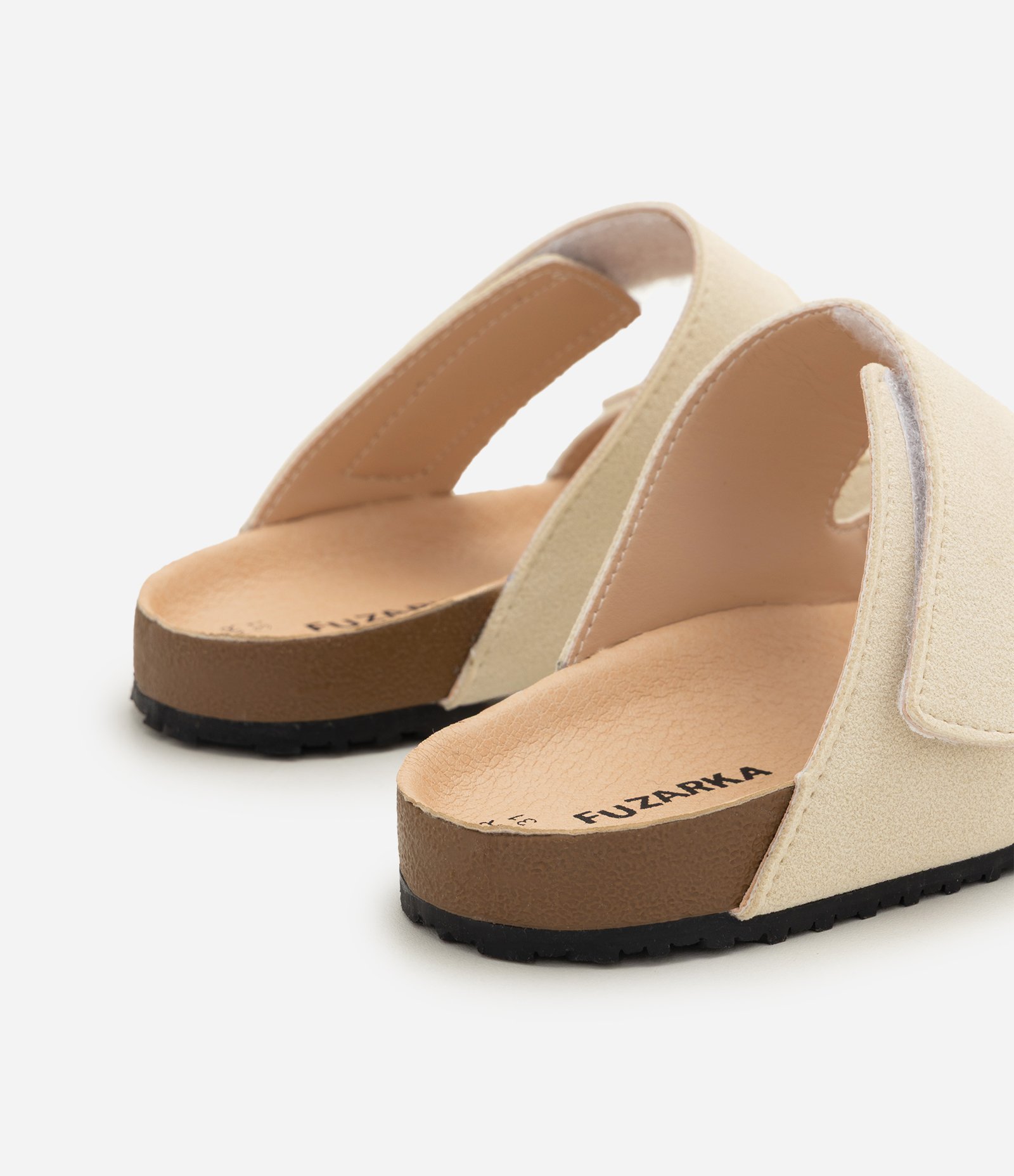 Sandália Infantil Comfy com Fechamento em Velcro - Tam 28 Ao 34 Bege 3