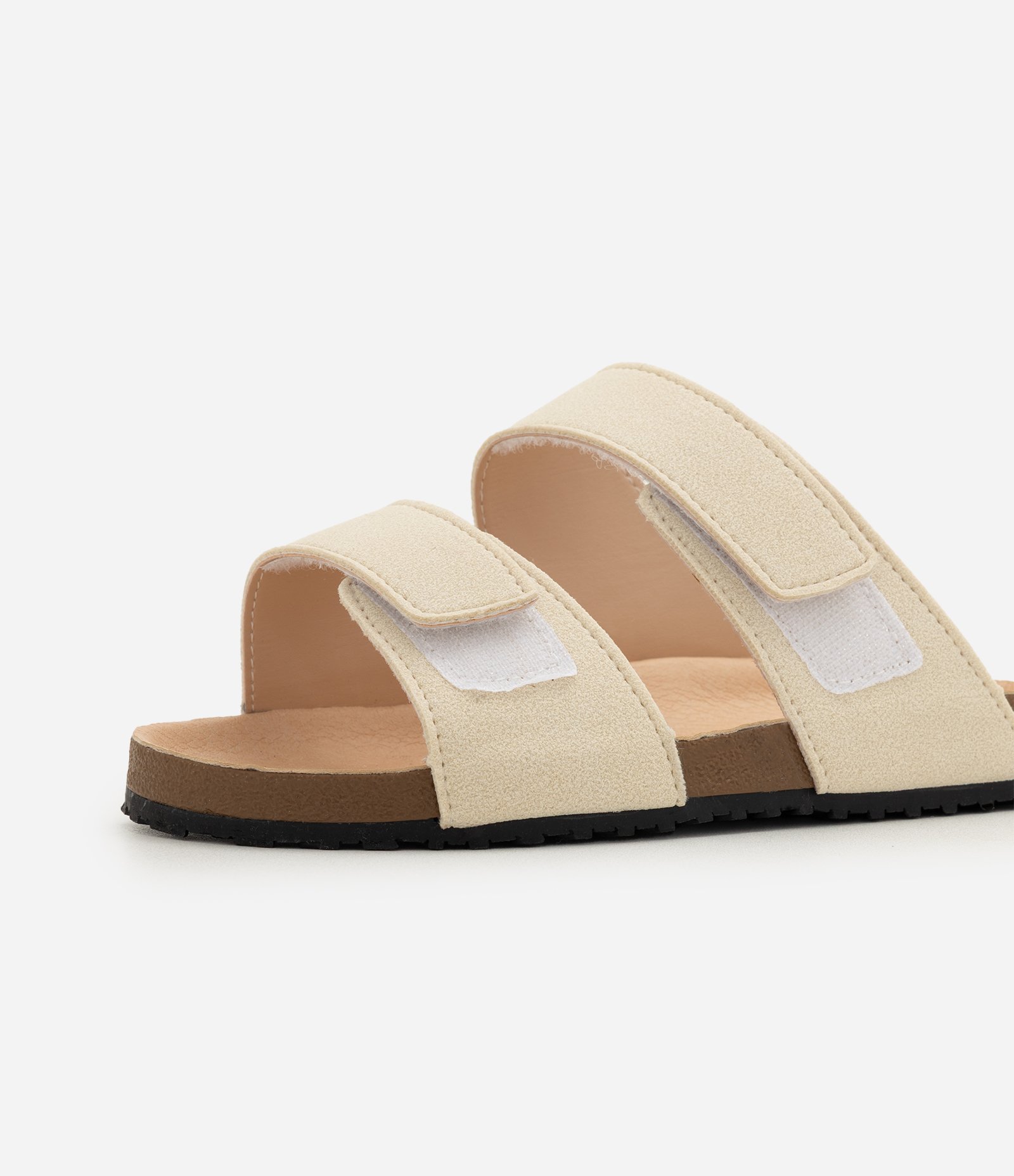 Sandália Infantil Comfy com Fechamento em Velcro - Tam 28 Ao 34 Bege 4