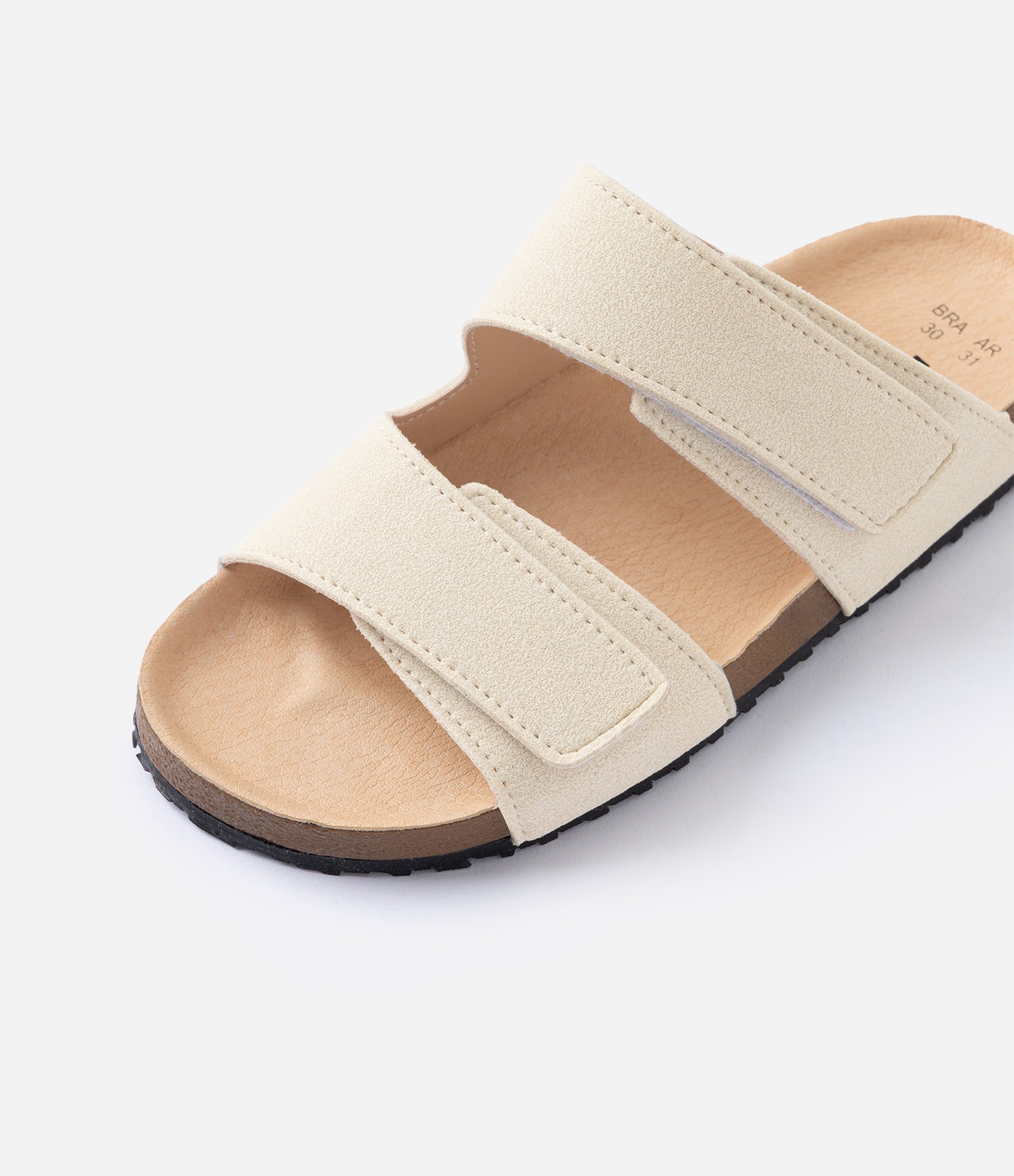 Sandália Infantil Comfy com Fechamento em Velcro - Tam 28 Ao 34 Bege 6