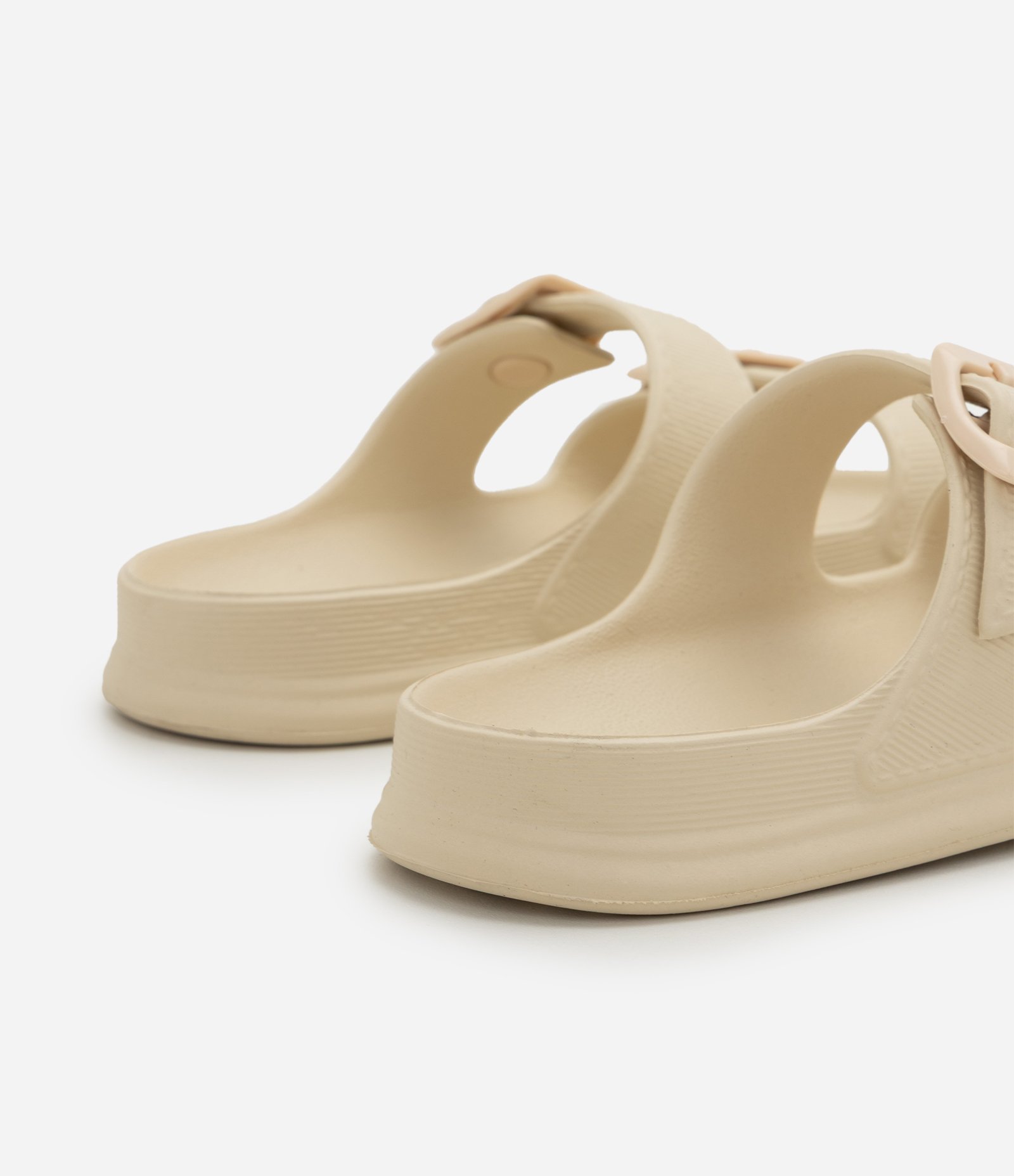 Chinelo Slide Infantil PVC Com Fivelas Ajustáveis - Tam 25 a 34 Off White 3
