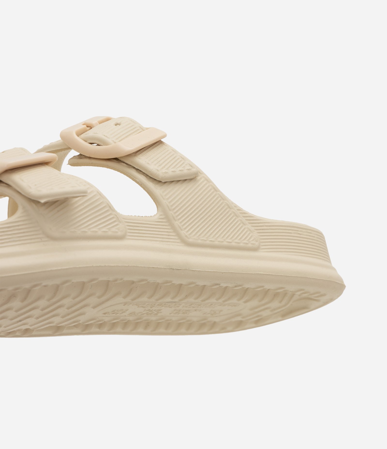 Chinelo Slide Infantil PVC Com Fivelas Ajustáveis - Tam 25 a 34 Off White 4
