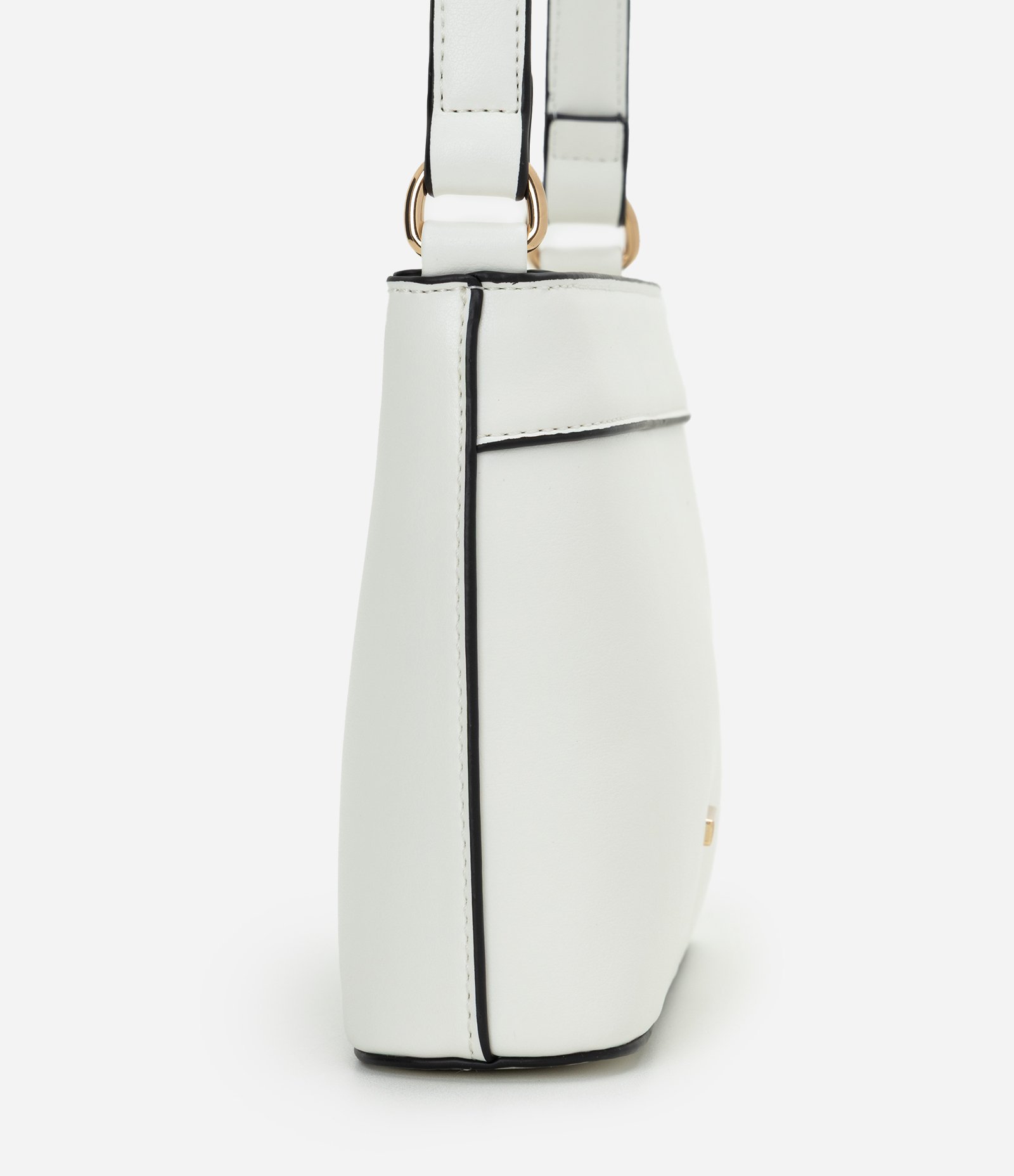 Bolsa Transversal Pequena com Fechamento por Zíper Branco 2