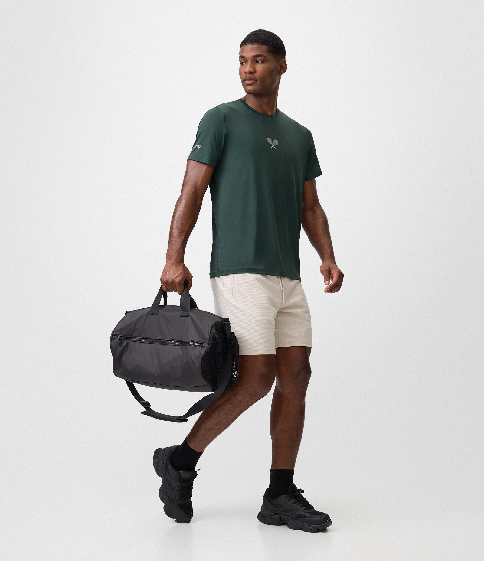 Camiseta Dry Esportiva em Poliamida com Estampa de Tênis Verde 2