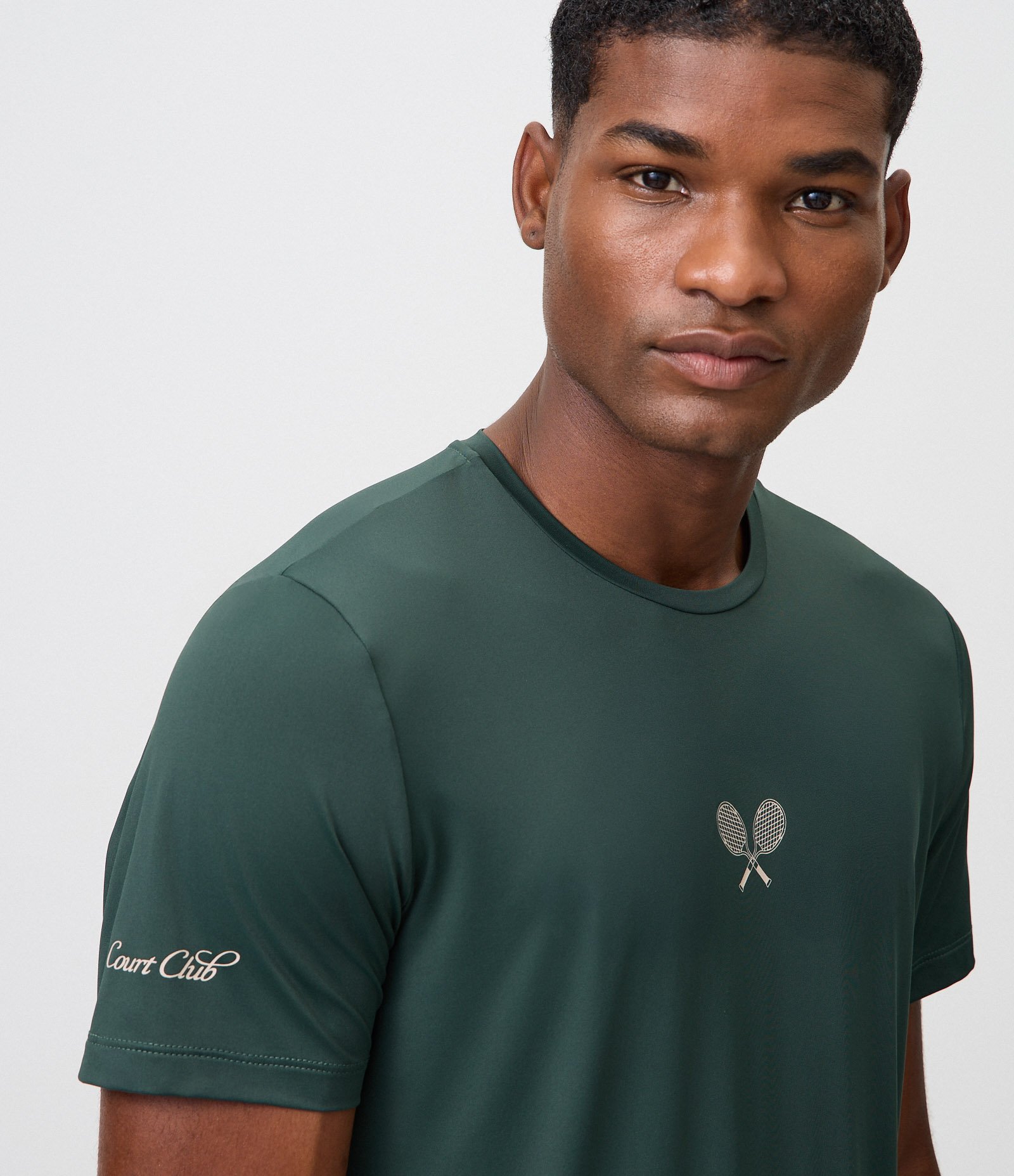 Camiseta Dry Esportiva em Poliamida com Estampa de Tênis Verde 4