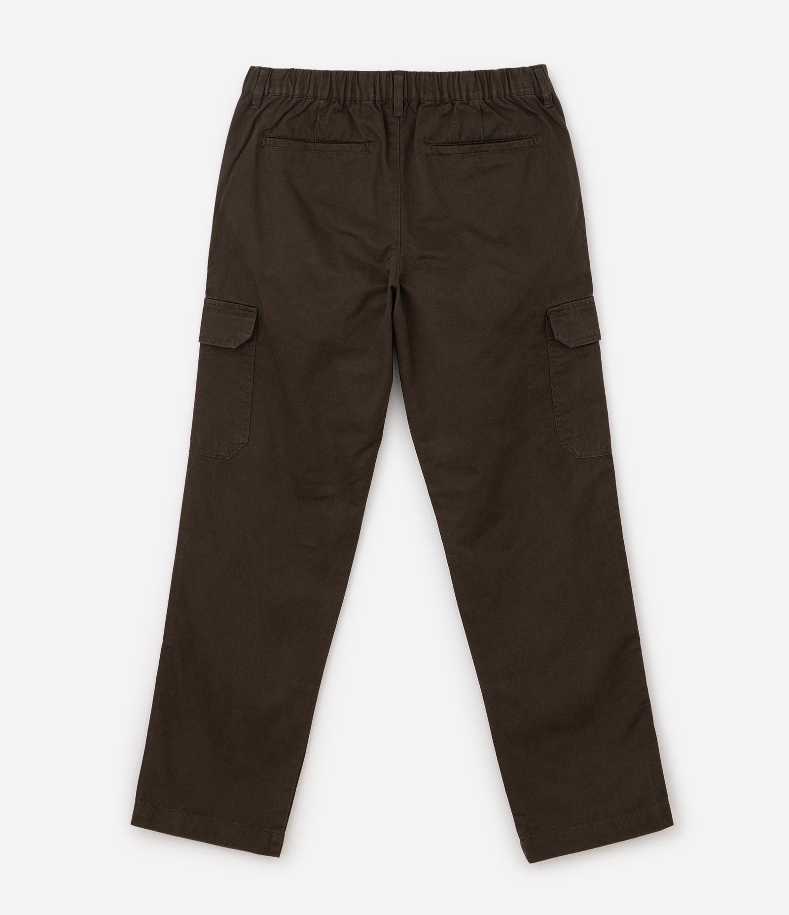 Calça Reta Sarja Cargo com Lapela Verde 8