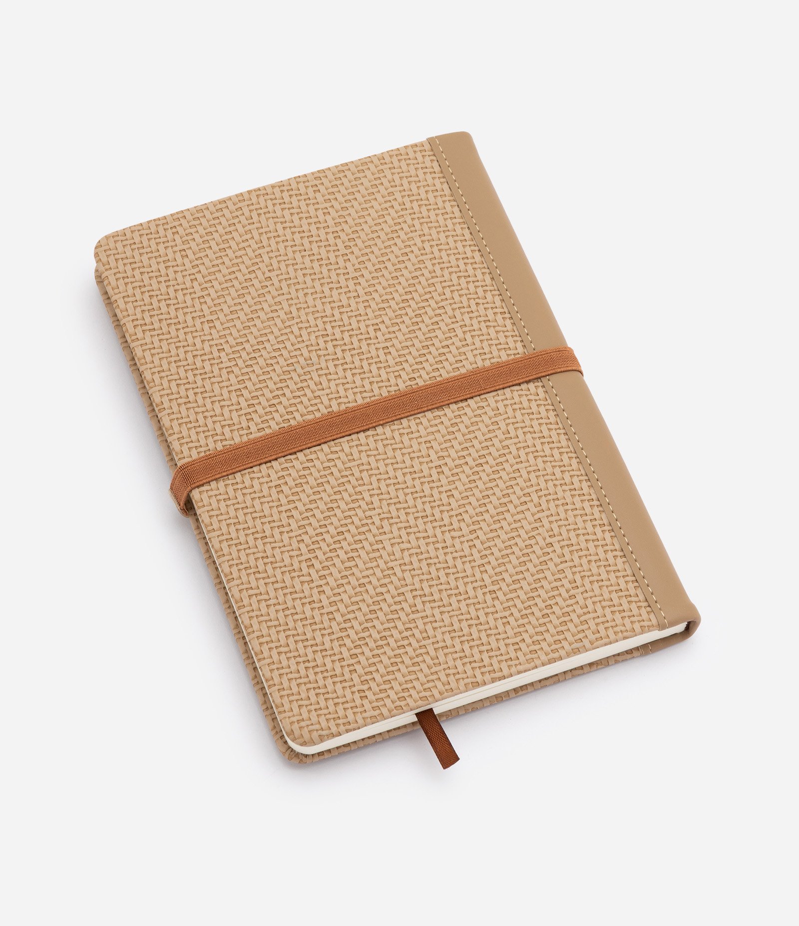 Caderno com Fechamento por Faixa e Fivela Decorativa Marrom 2