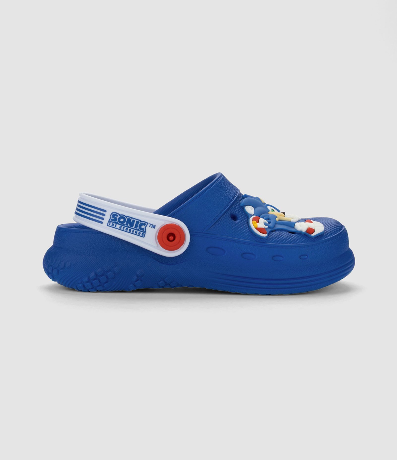 Babuche Infantil Sonic com Aplique Personagem e Tira Traseira - Tam 23 ao 44 Azul 2