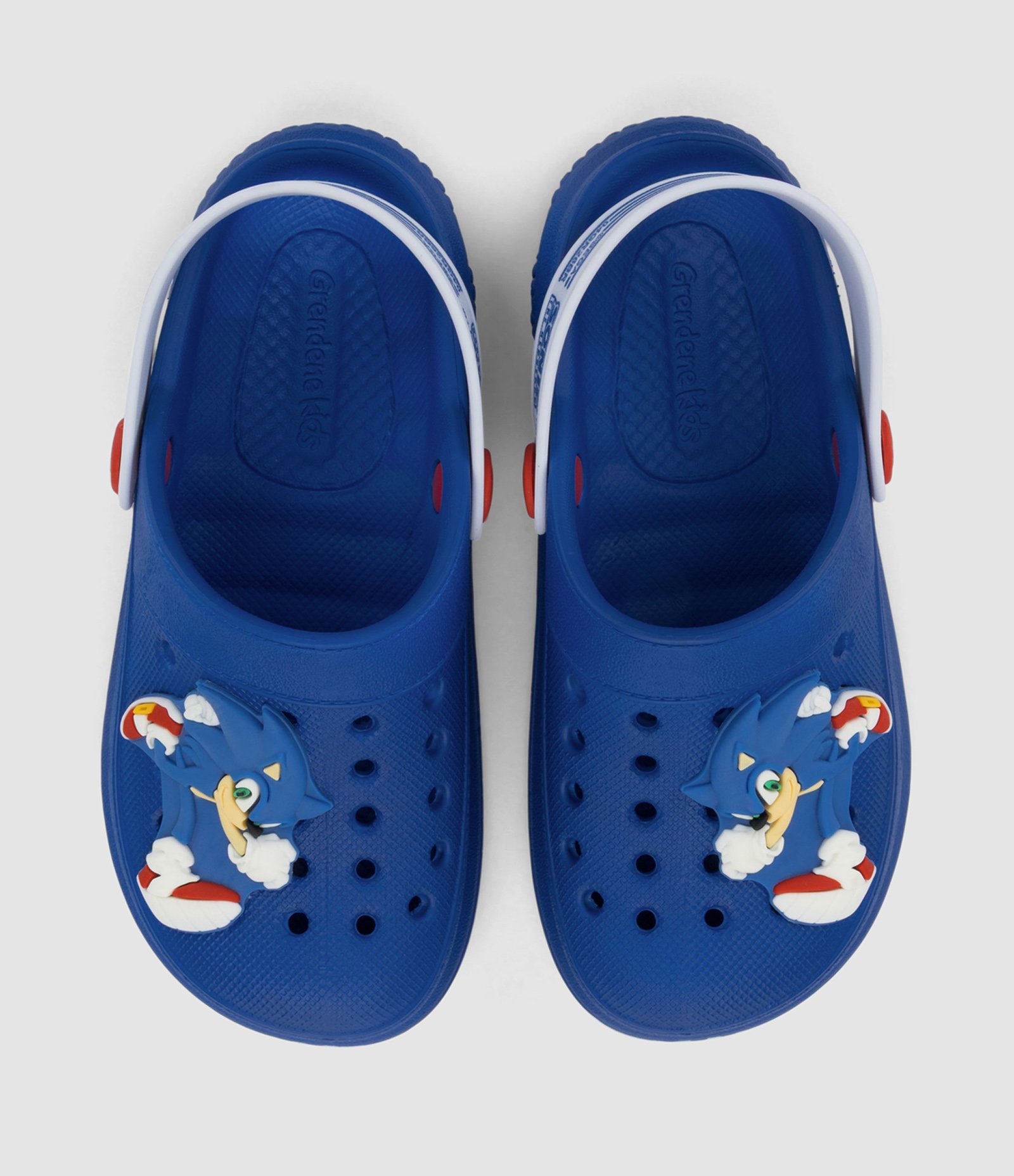 Babuche Infantil Sonic com Aplique Personagem e Tira Traseira - Tam 23 ao 44 Azul 3