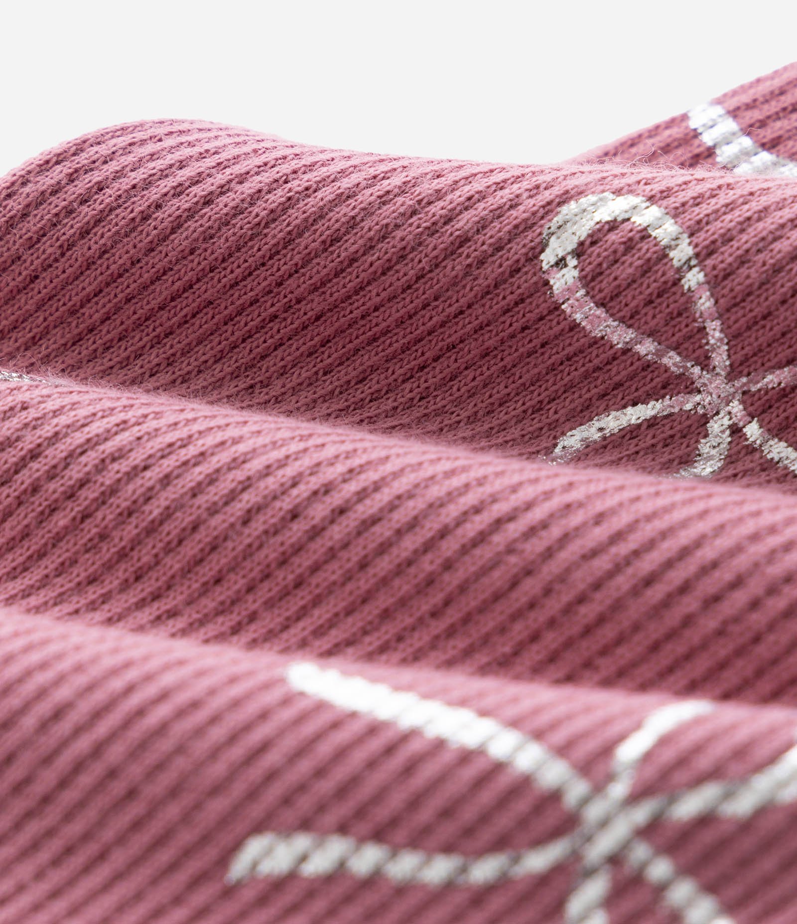 Calça Legging em Ribana com Estampa Laçinhos - Tam 1 a 6 Anos Rosa 3