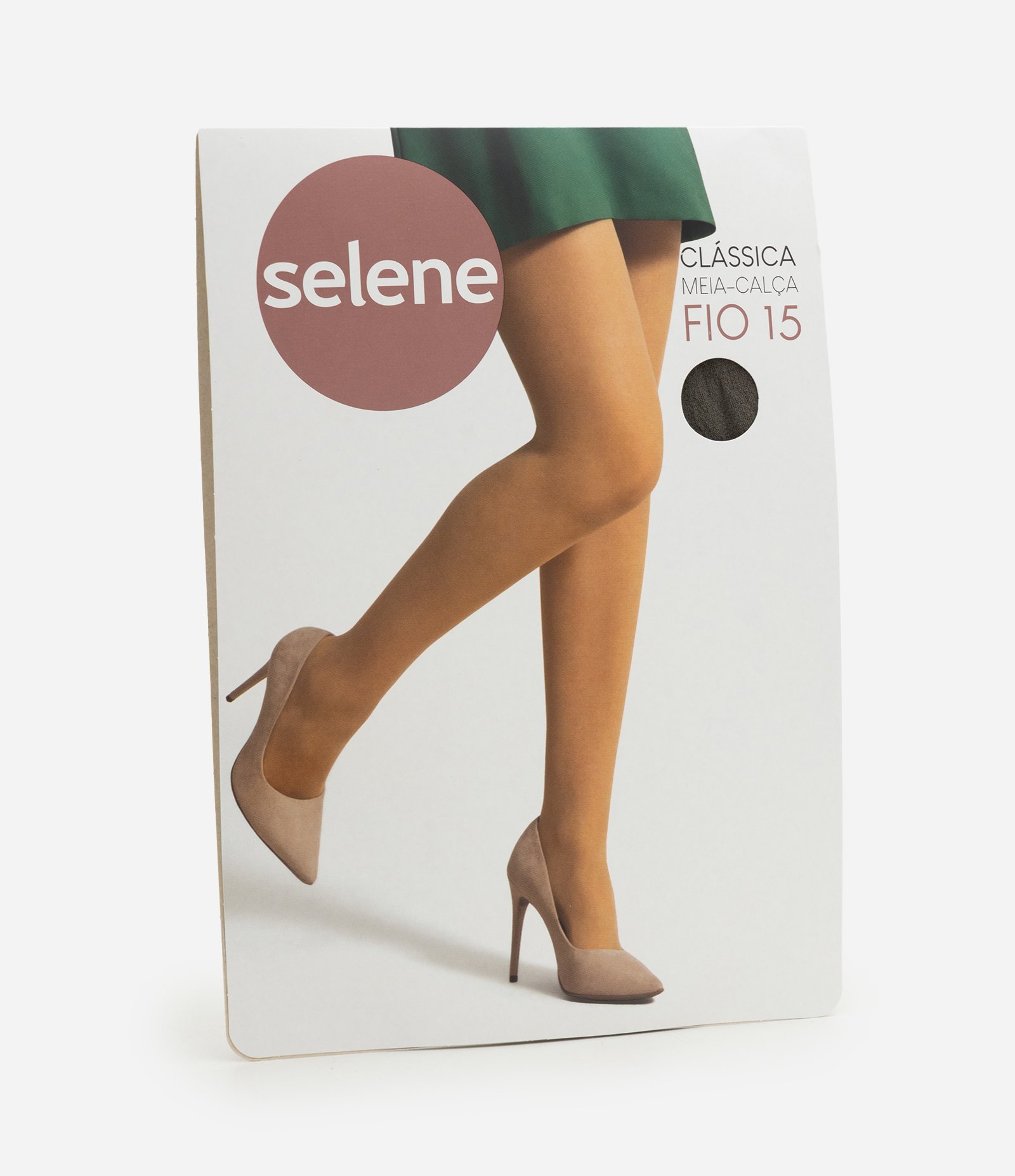 Meia Calça Fio 15 em Poliamida Selene Fume 2