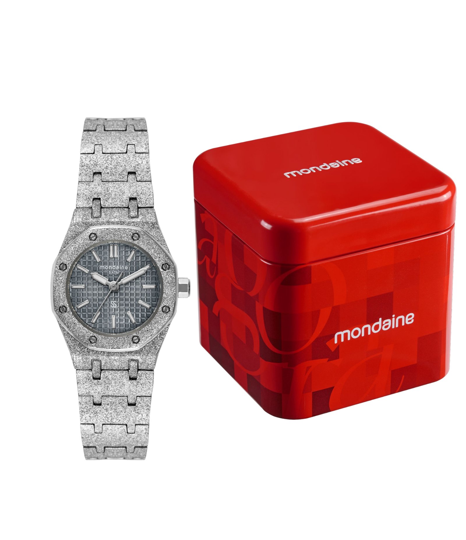 Relógio Analógico Mondaine em Metal 40001L0MVNM4 Prata 1