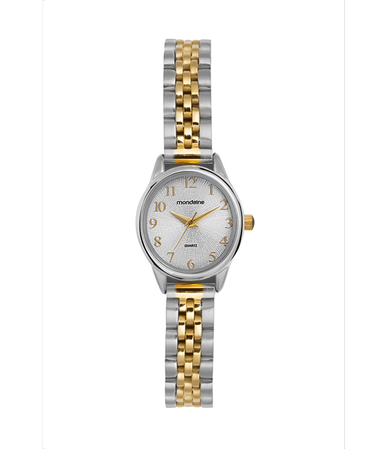 Relógio Analógico Mondaine em Aço 32997LPMVBE3KA Dourado e Prata 2