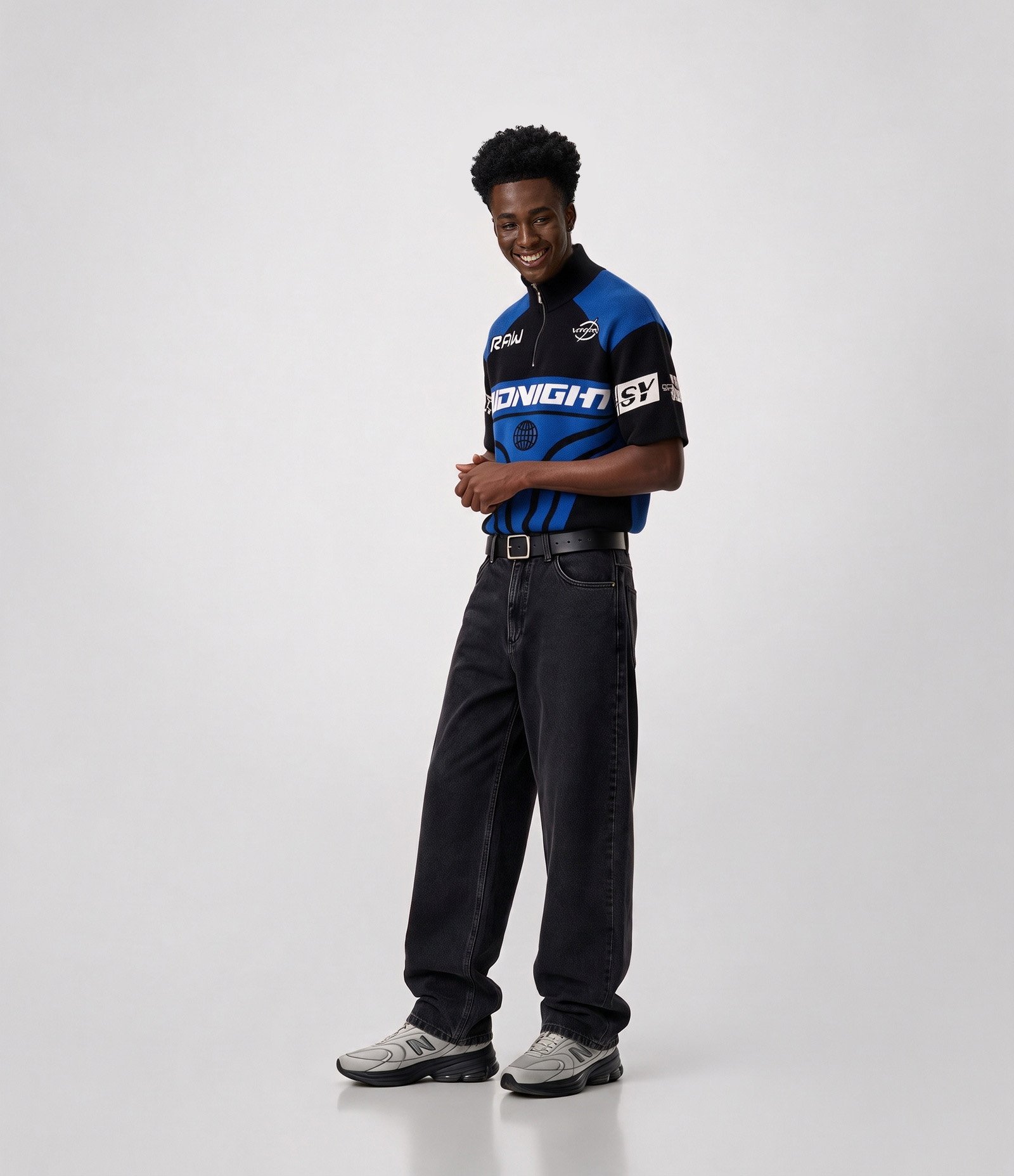 Calça Jeans Super Baggy Preto 1