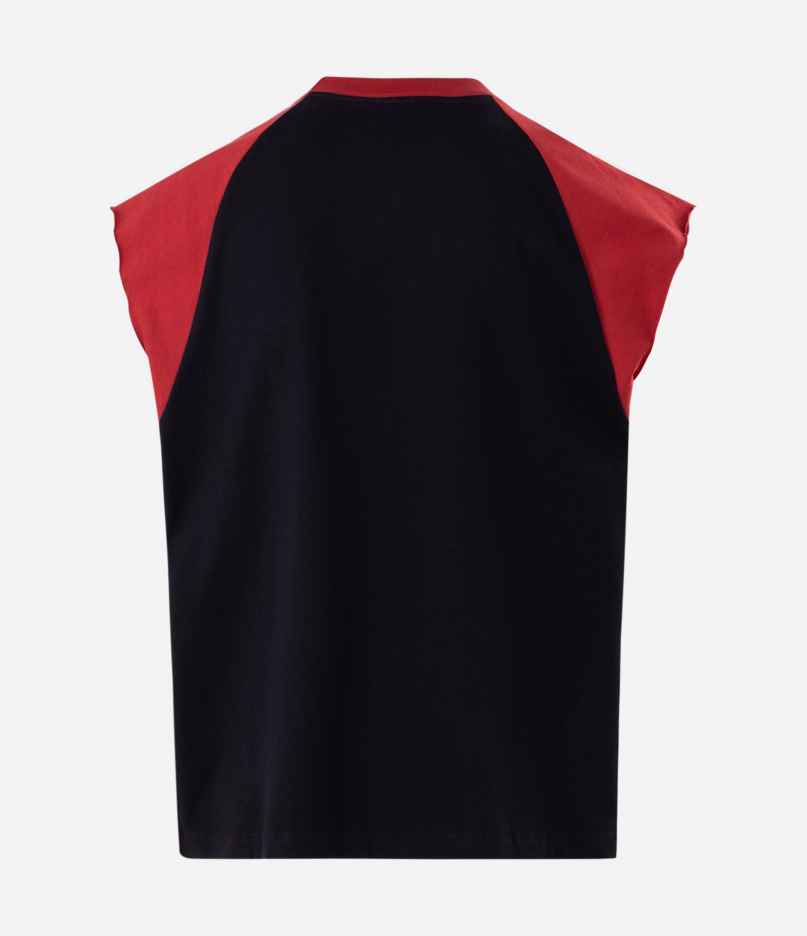 Regata Boxy em Algodão Raglan Preto 6