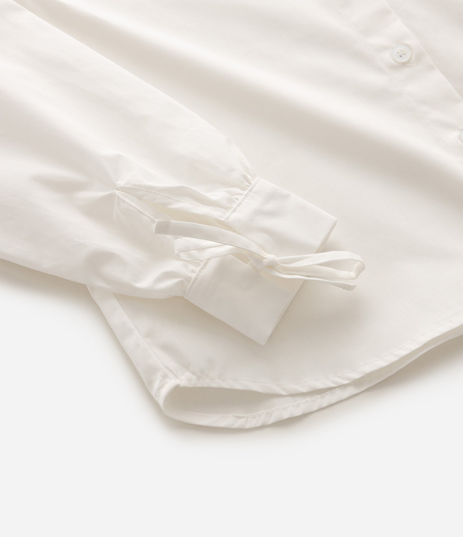 Camisa Infantil Em Algodão Com Colarinho e Lacinhos - Tam 5 a 16 Anos Branco 4