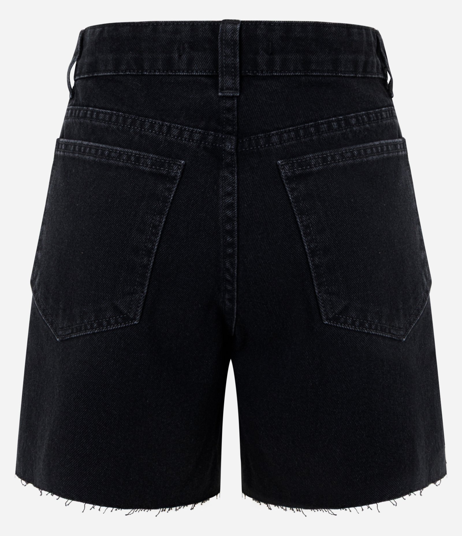 Short Midi em Jeans com Cintura Média e Tachas Preto 8