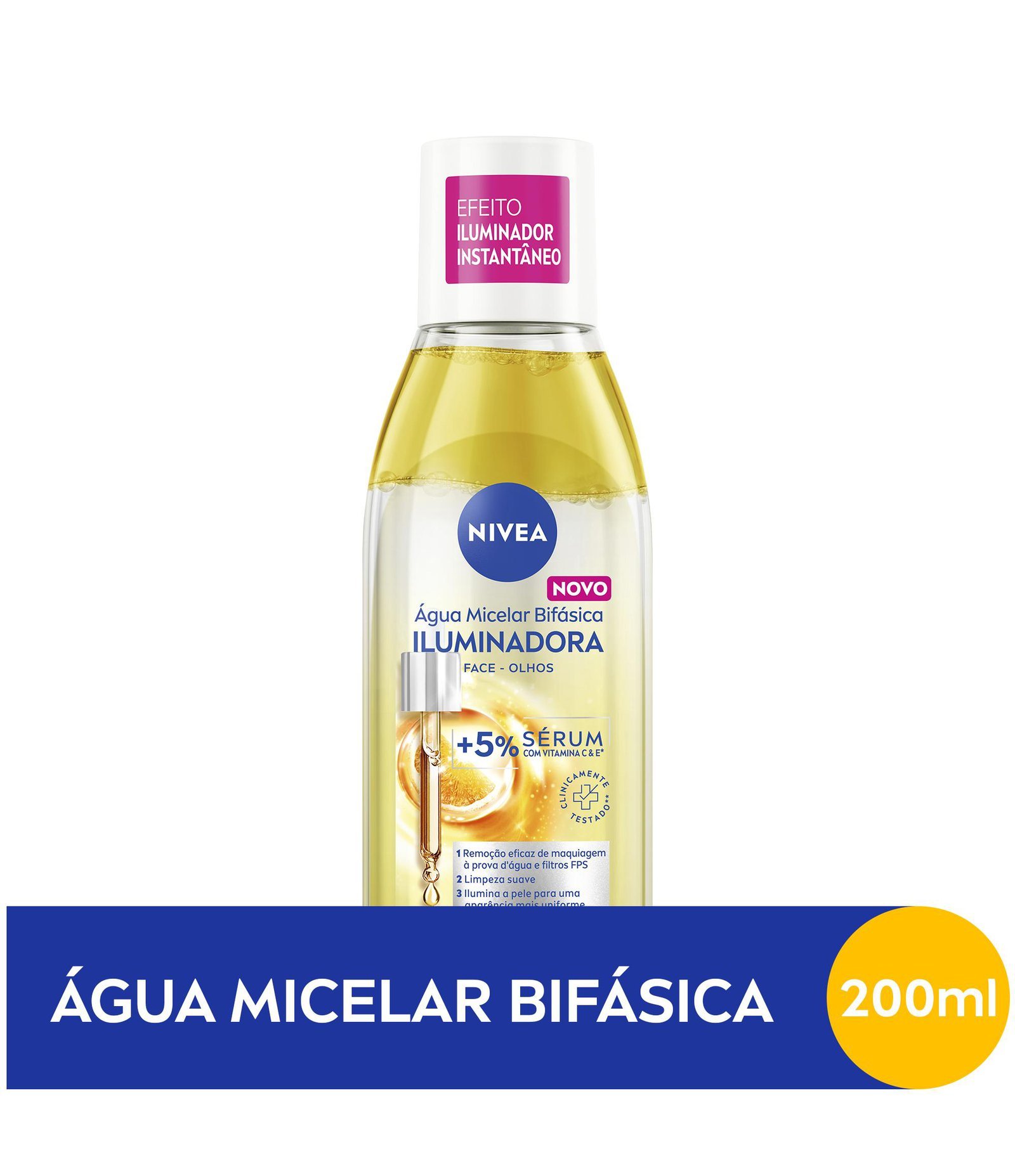 Água Micelar Bifásica Iluminadora Nivea 200ml 2