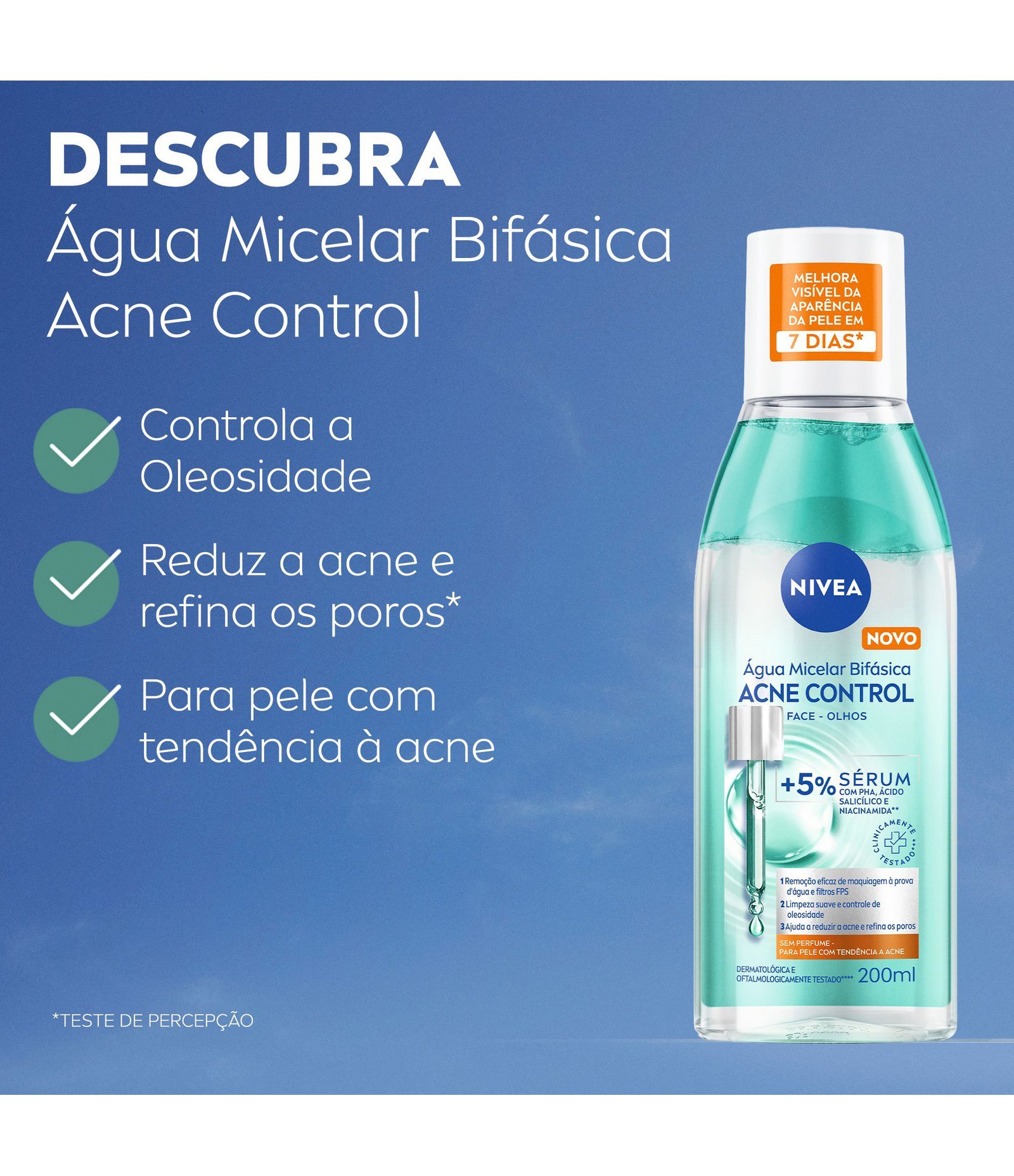 Agua Micelar Bifásica Acne Control Nivea 200ml 3