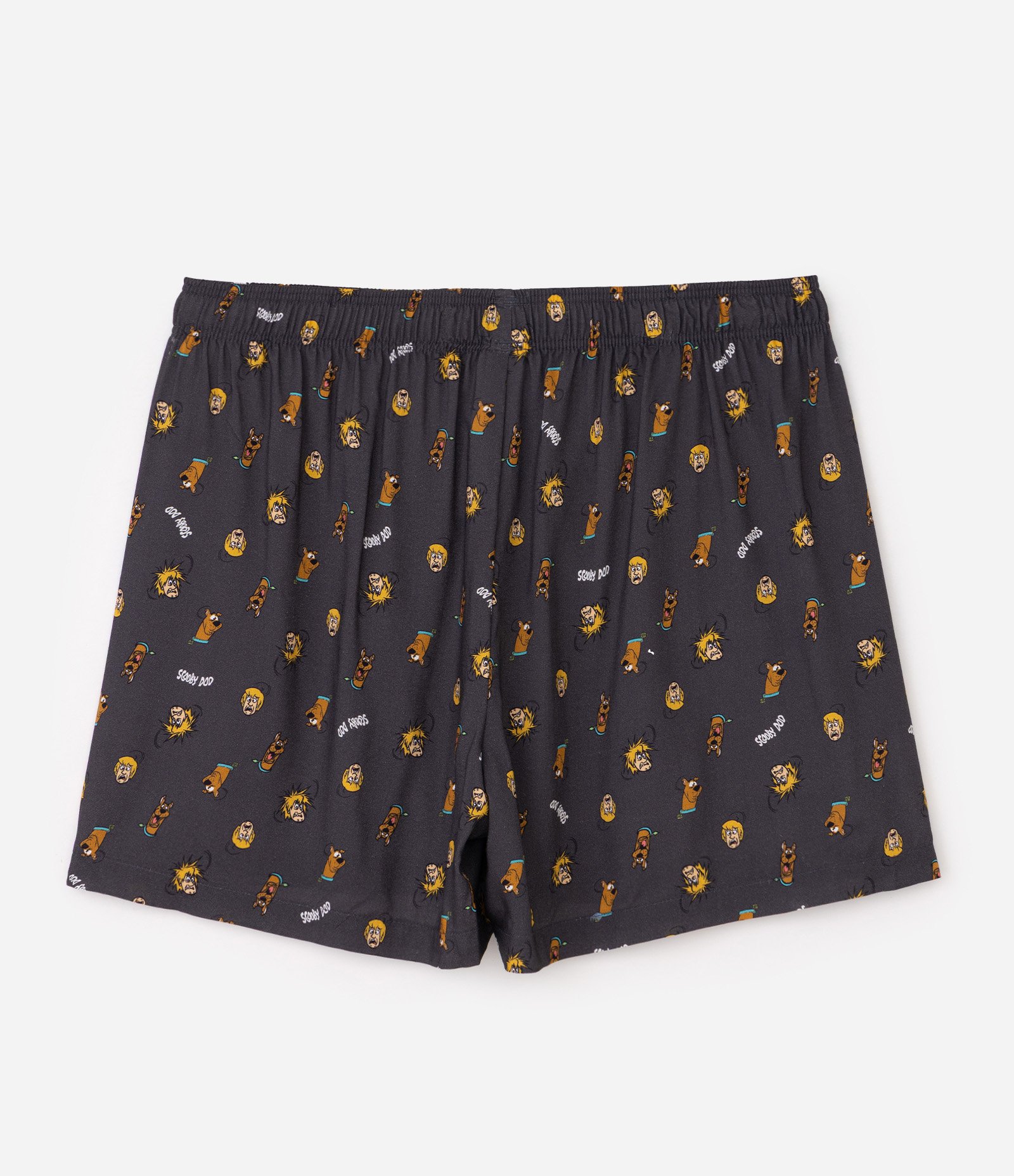 Cueca em Tricoline com Estampa Scooby-Doo Cinza 2