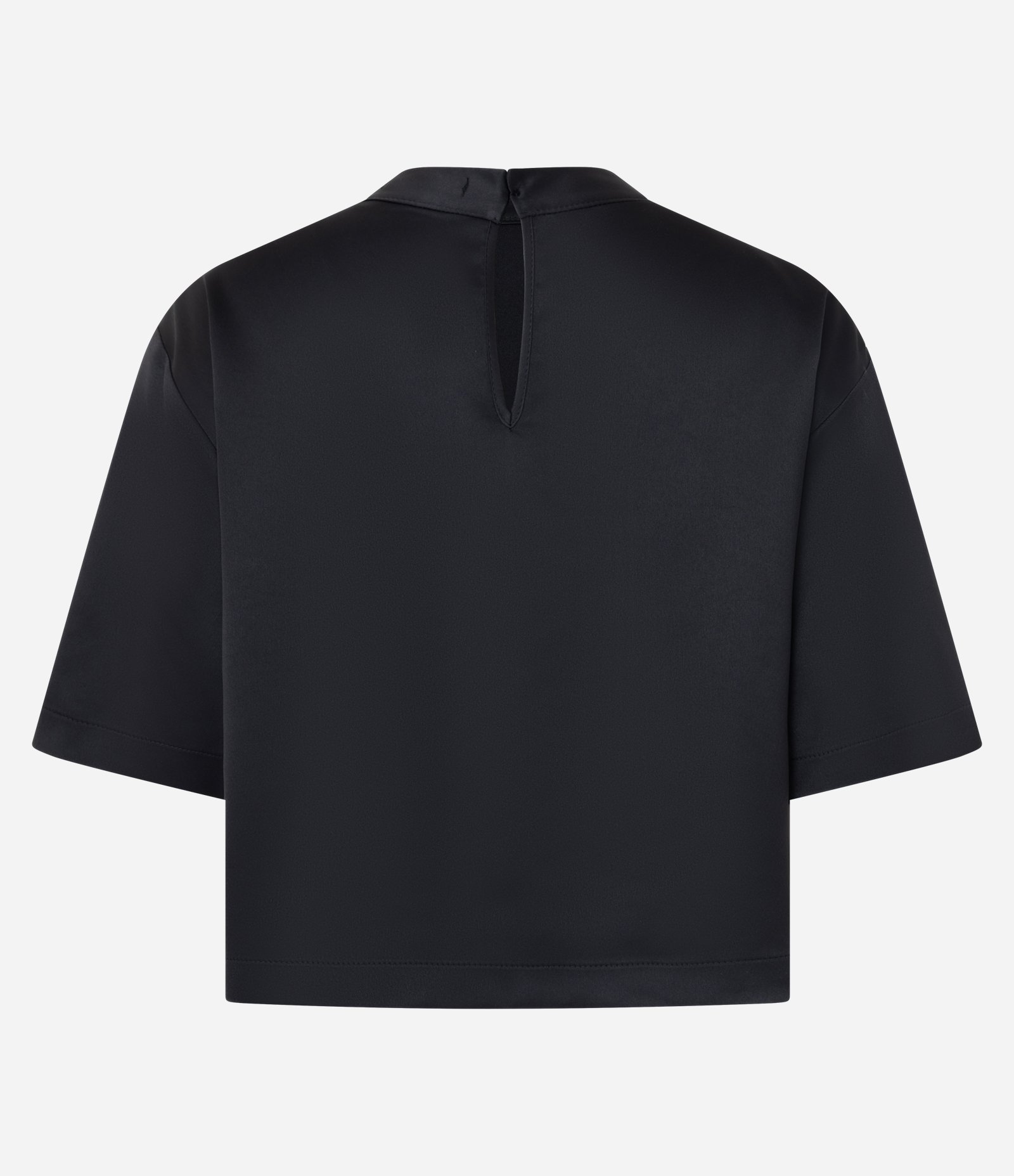 Blusa Acetinada com Mangas Amplas Preto 6
