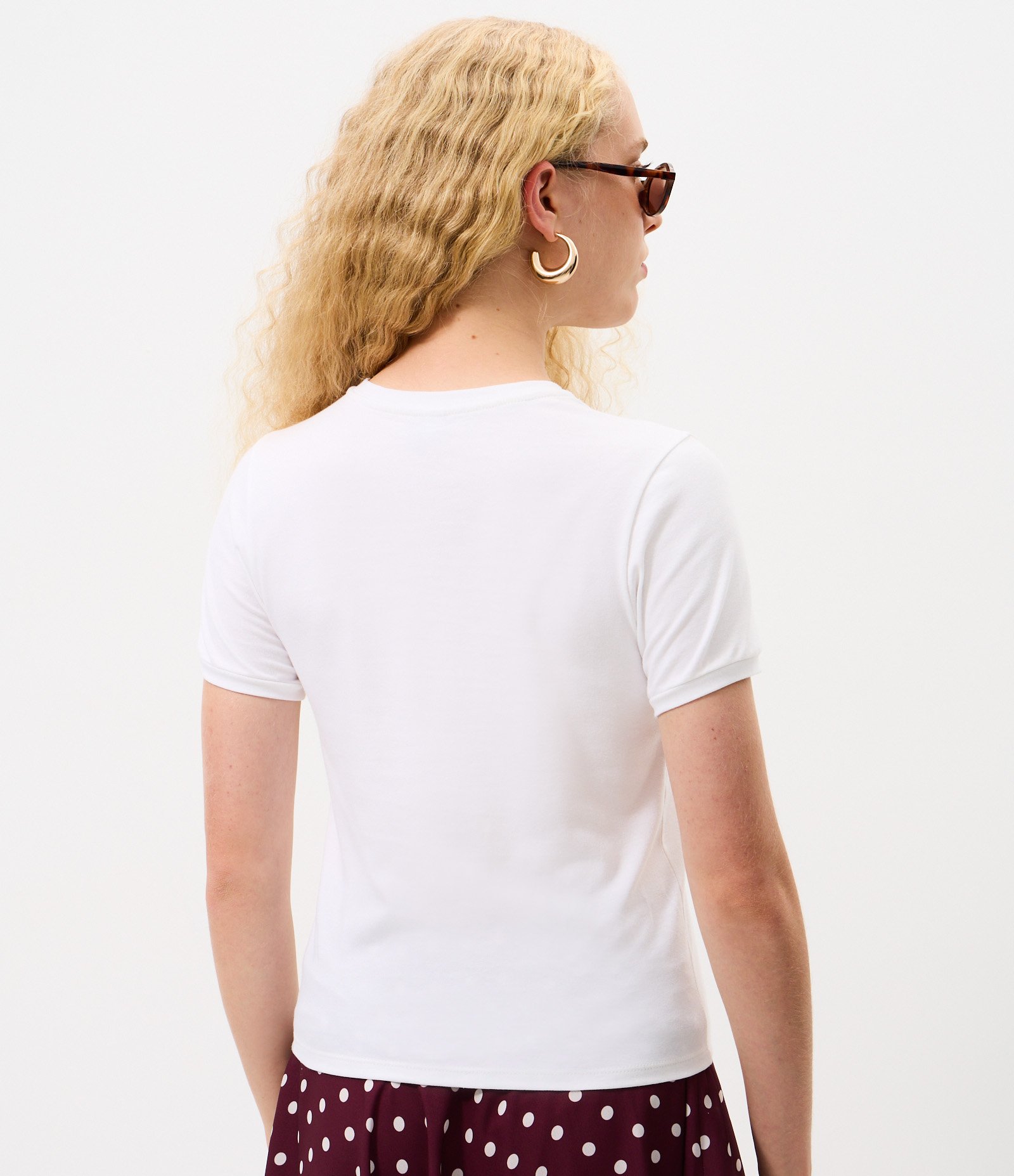 Camiseta Baby Tee em Algodão com Lettering I Love Surfer Boys Branco 4