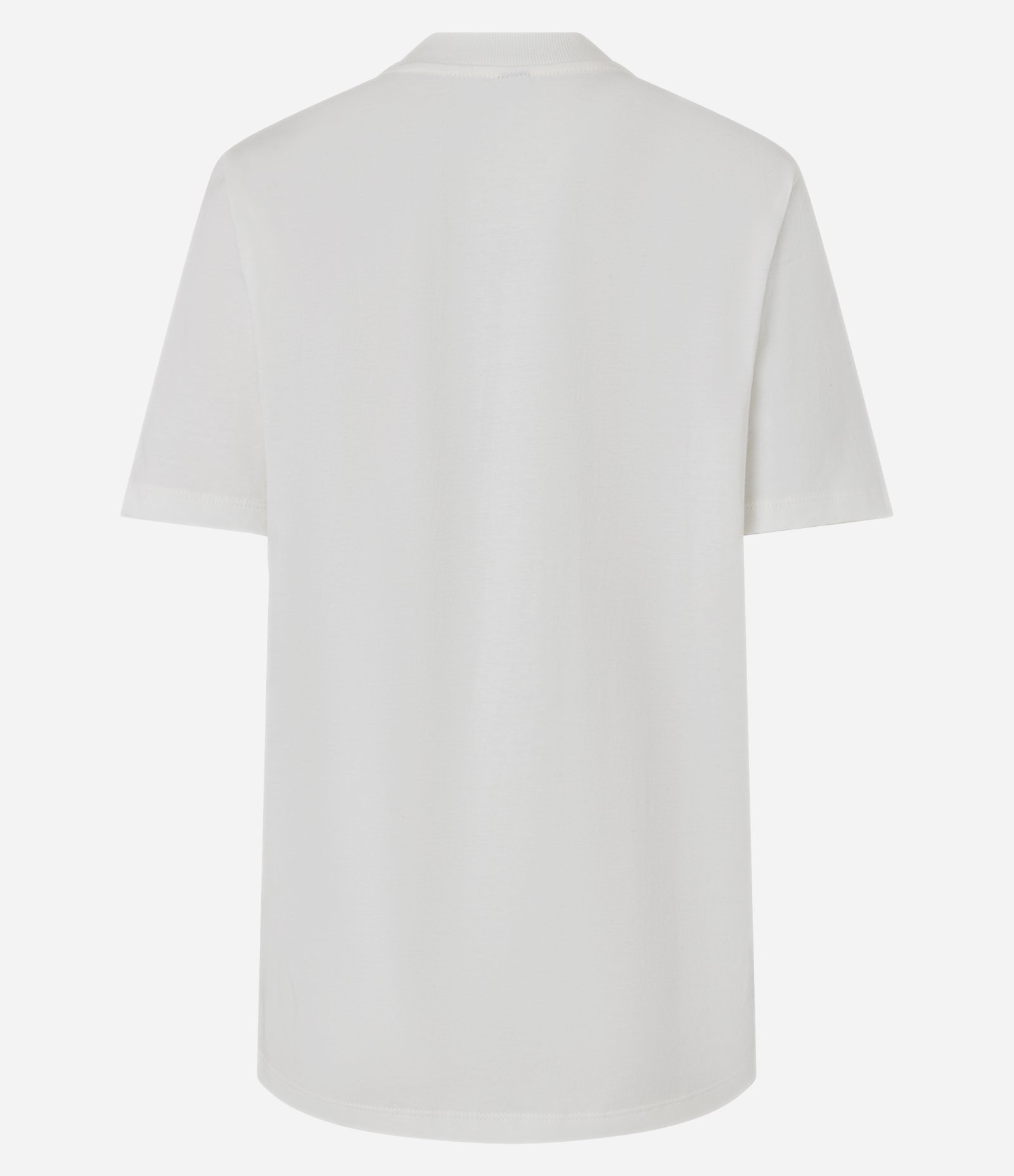 Camiseta Alongada em Algodão com Estampa Paraíso Tropical Branco 6
