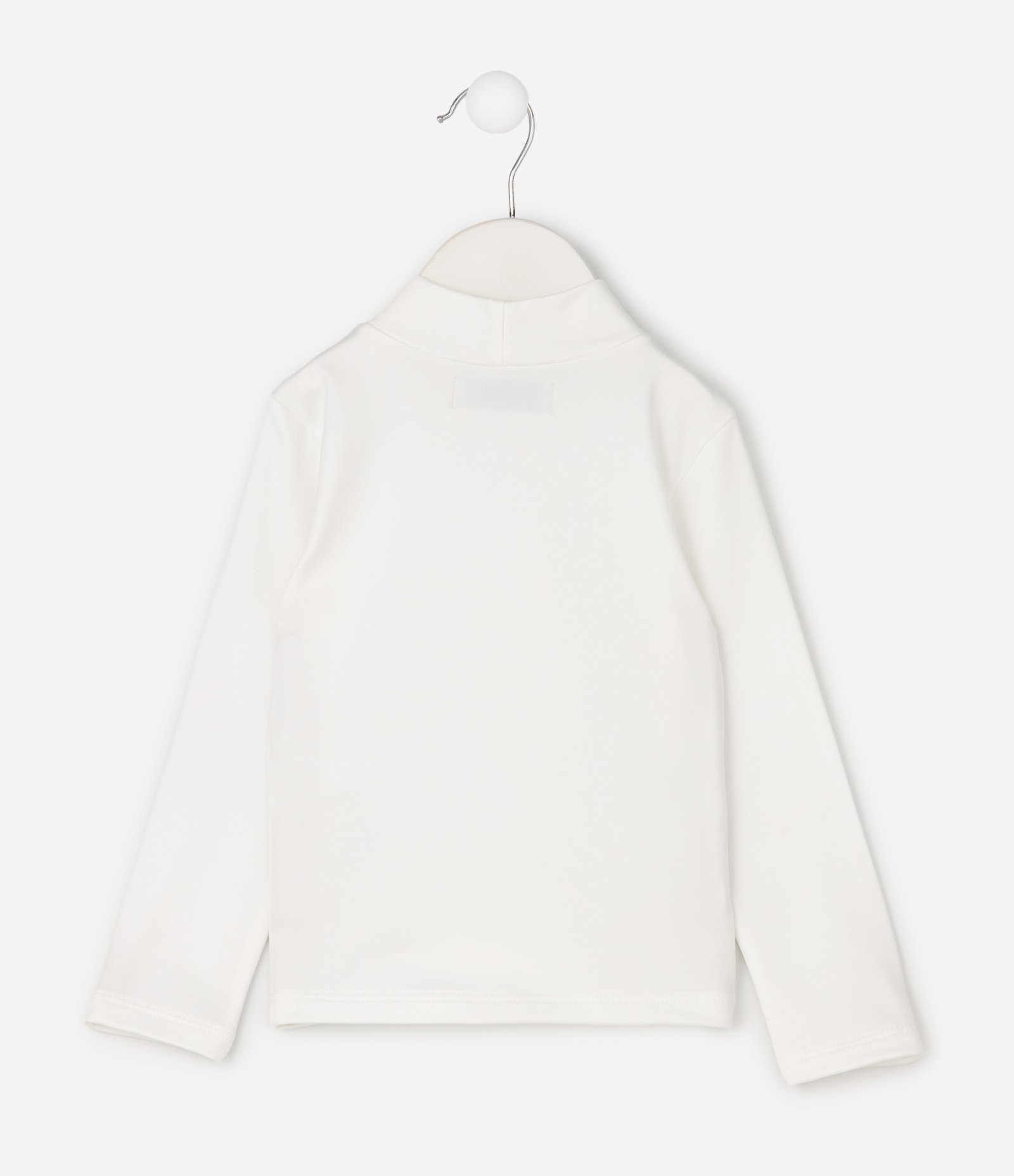 Blusa Térmica Infantil com Detalhe de Flor em Relevo - Tam 1 A 6 Anos Branco 2