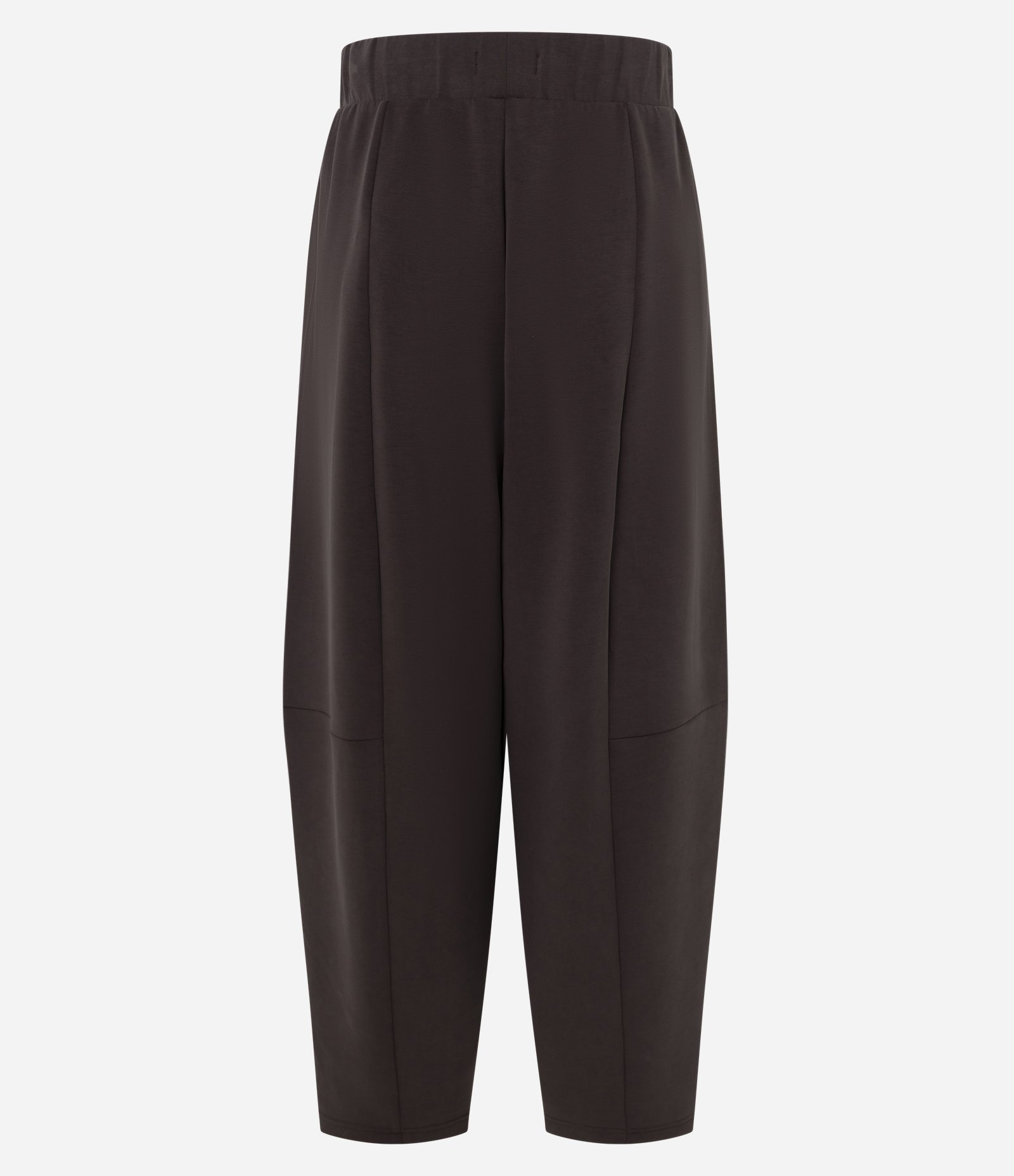 Calça Balloon Esportiva em Modal com Elástico no Cós Marrom 6