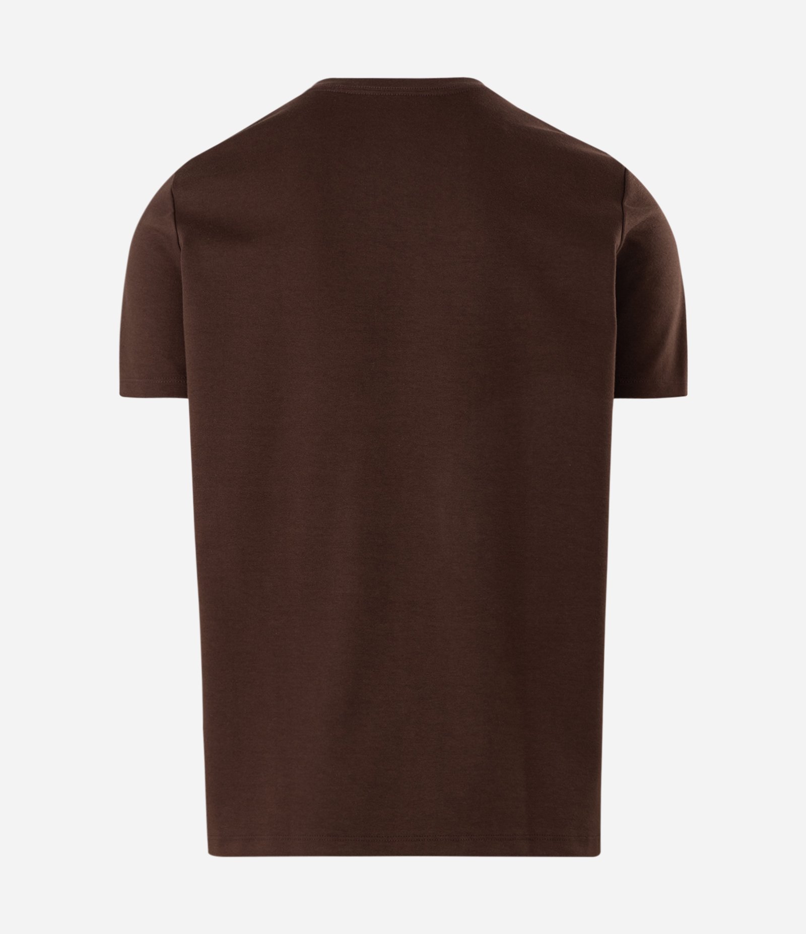 Camiseta Gola Padre Manga Curta Marrom 6