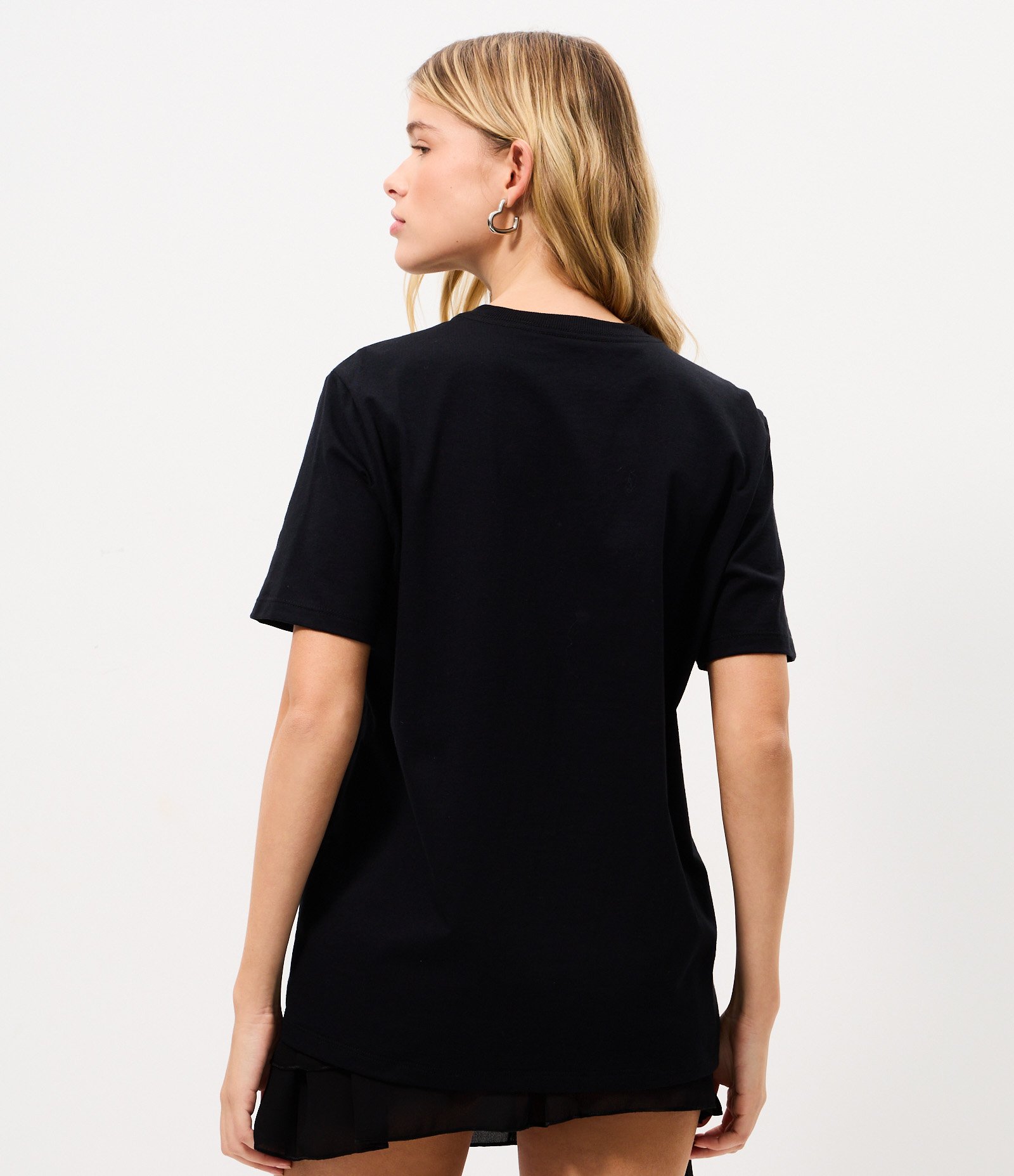 Camiseta em Algodão com Estampa The Vampire Diaries Preto 4