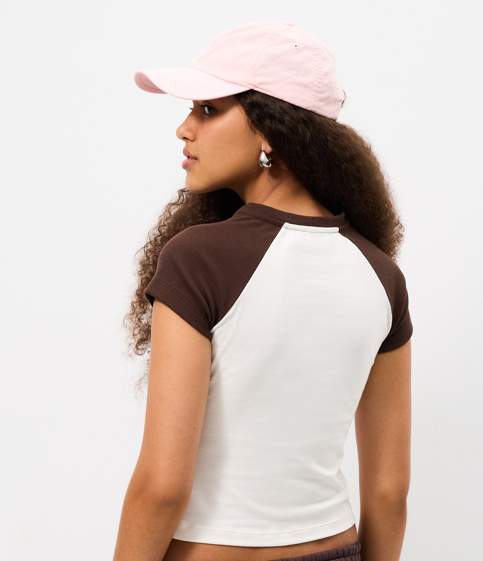 Camiseta em Algodão com Lettering Reading e Mangas Contrastantes Branco 4