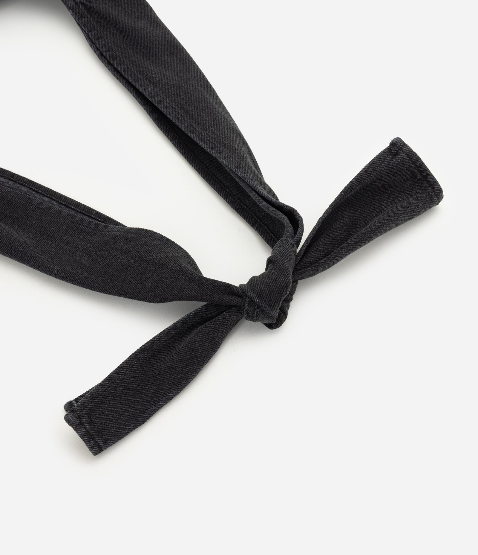 Bolsa Jeans de Ombro com Estrutura Ampla Preto 8