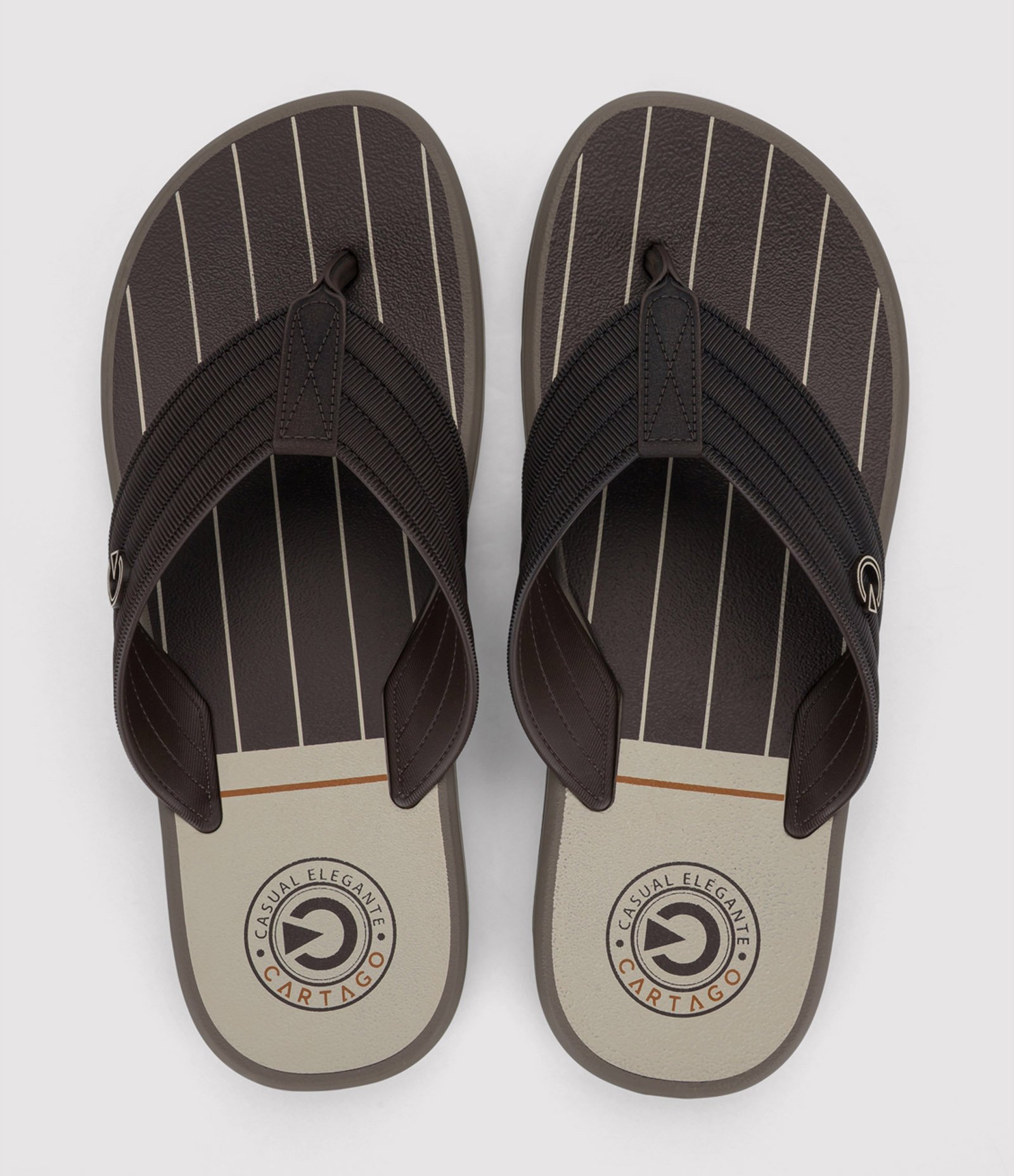 Chinelo Cartago Montreal Dedo em PVC Marrom 2