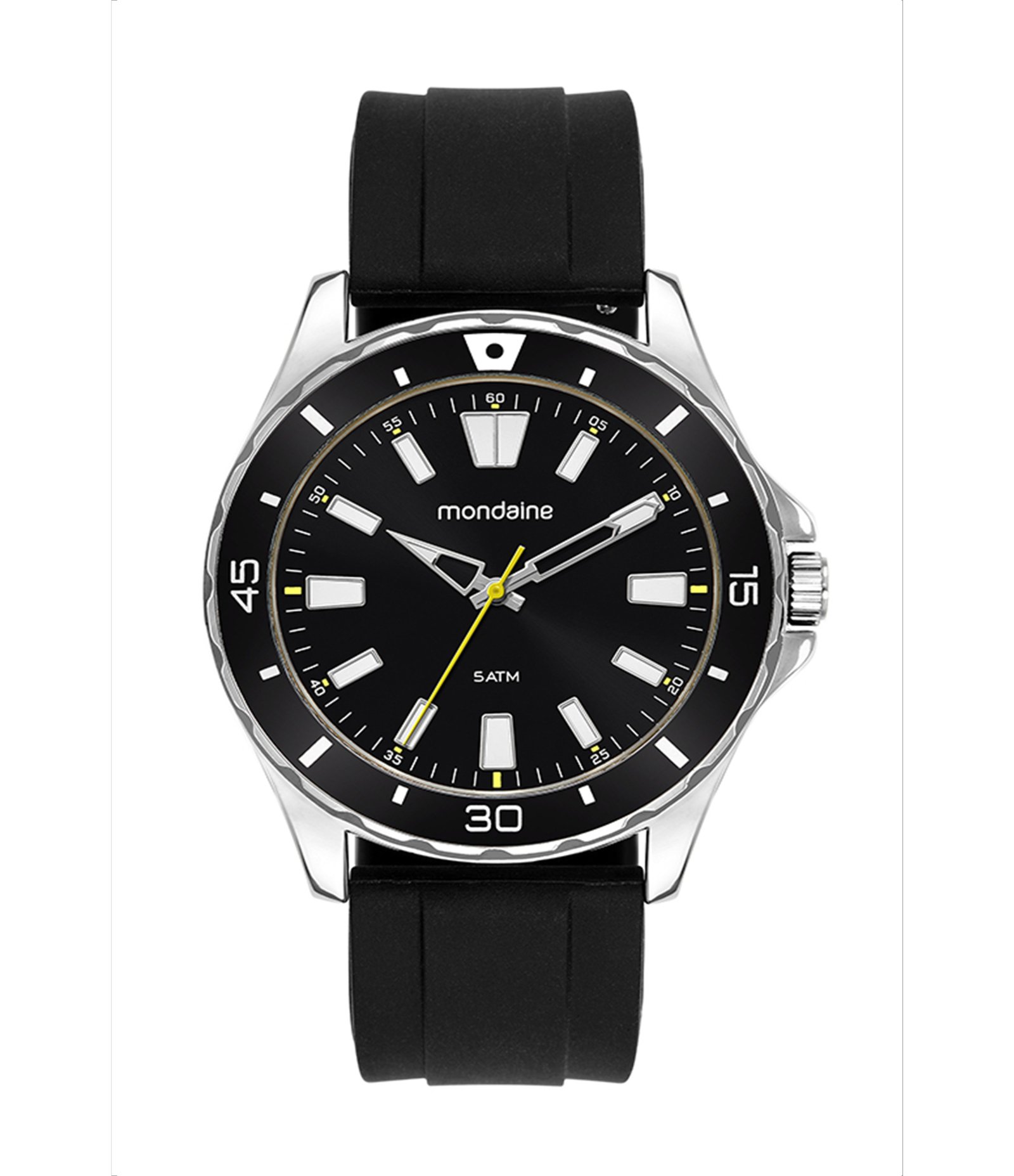 Relógio Analógico Mondaine em Silicone 33041G0MVNI2KB Preto 2