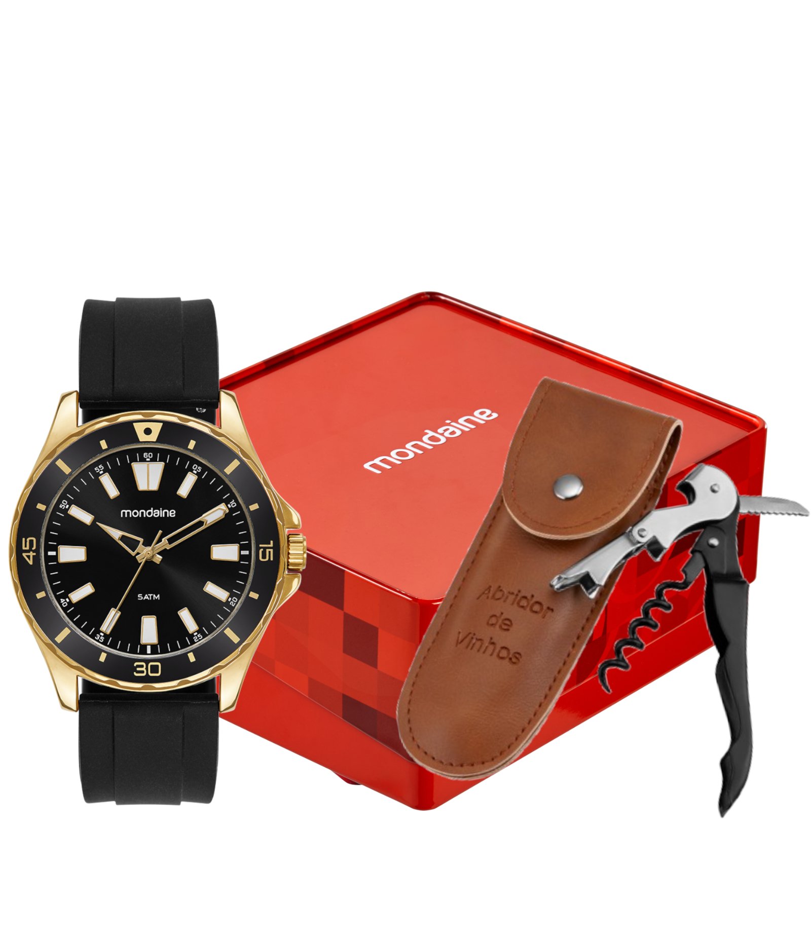 Relógio Analógico Mondaine em Silicone 33041GPMVDI1KB Preto 1