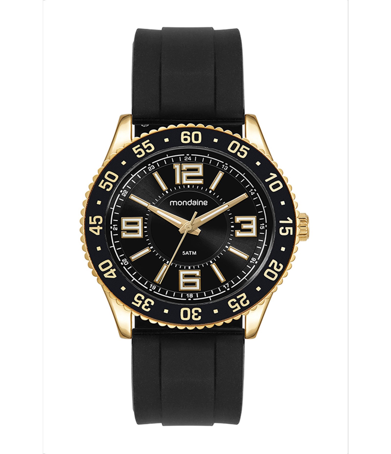 Relógio Analógico Mondaine em Silicone 33035GPMKDI6 Preto 2