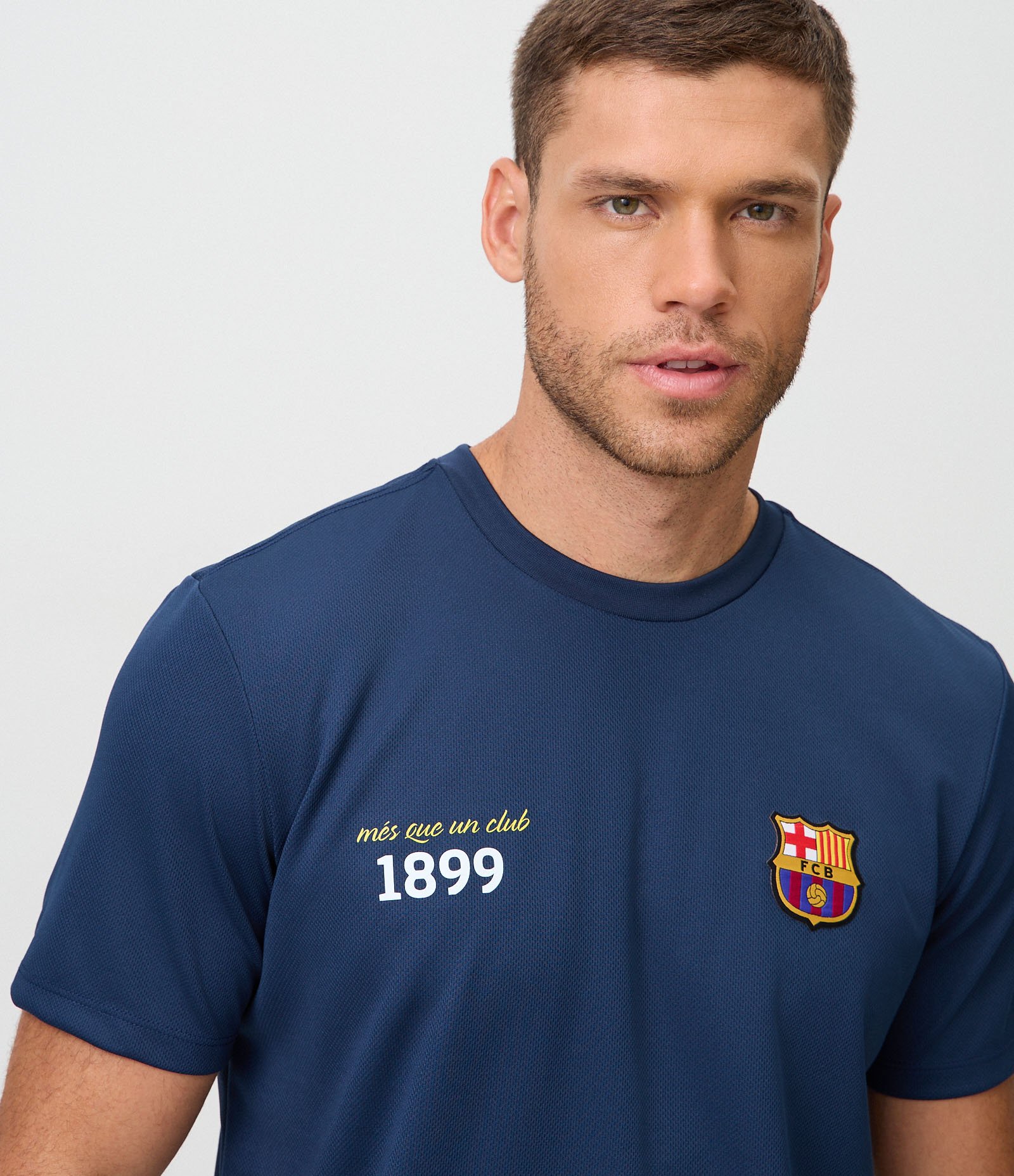 Camiseta Dry Barcelona com Recorte Azul 4