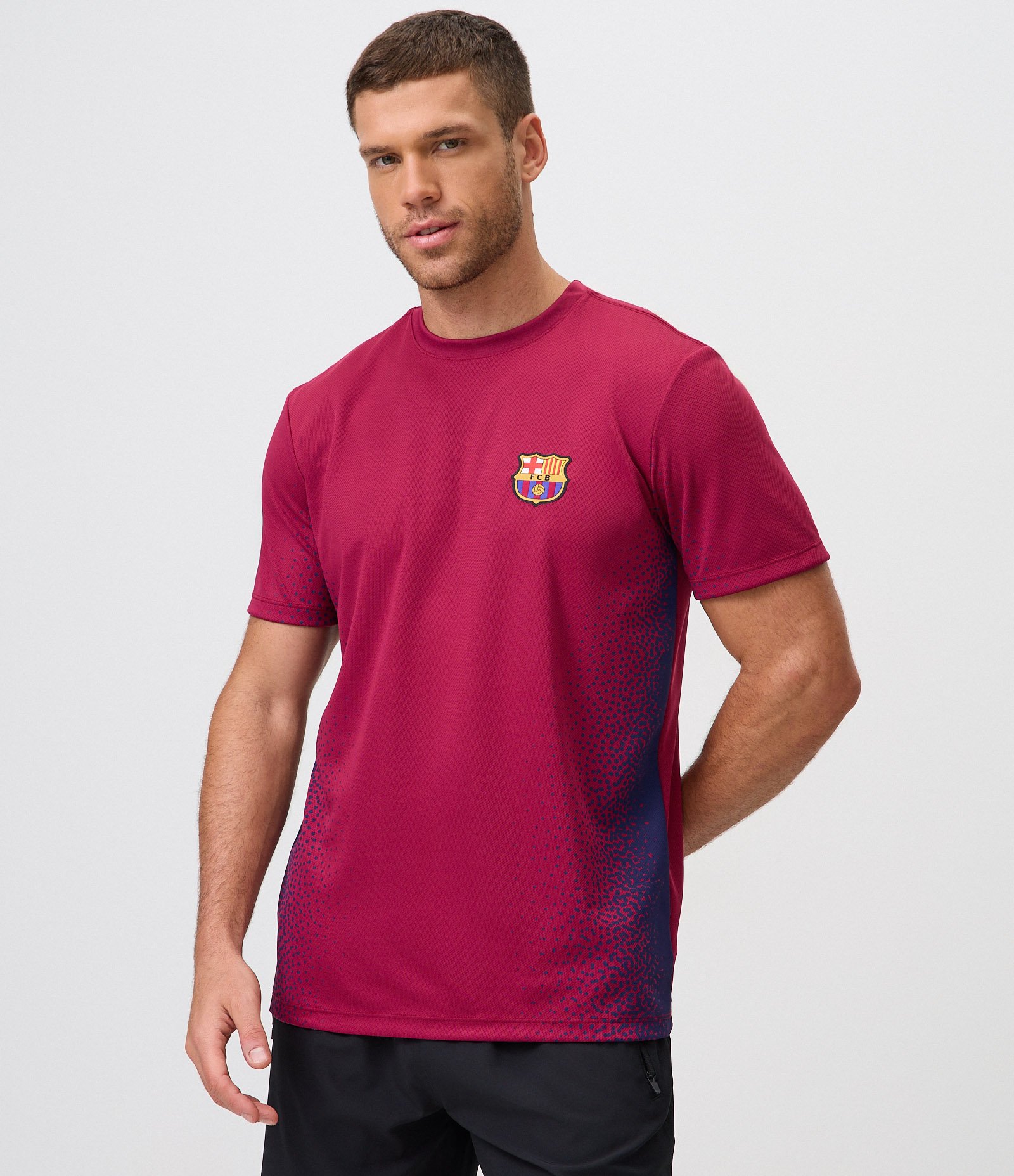 Camiseta Esportiva Dry Escudo FC Barcelona Bordô 1