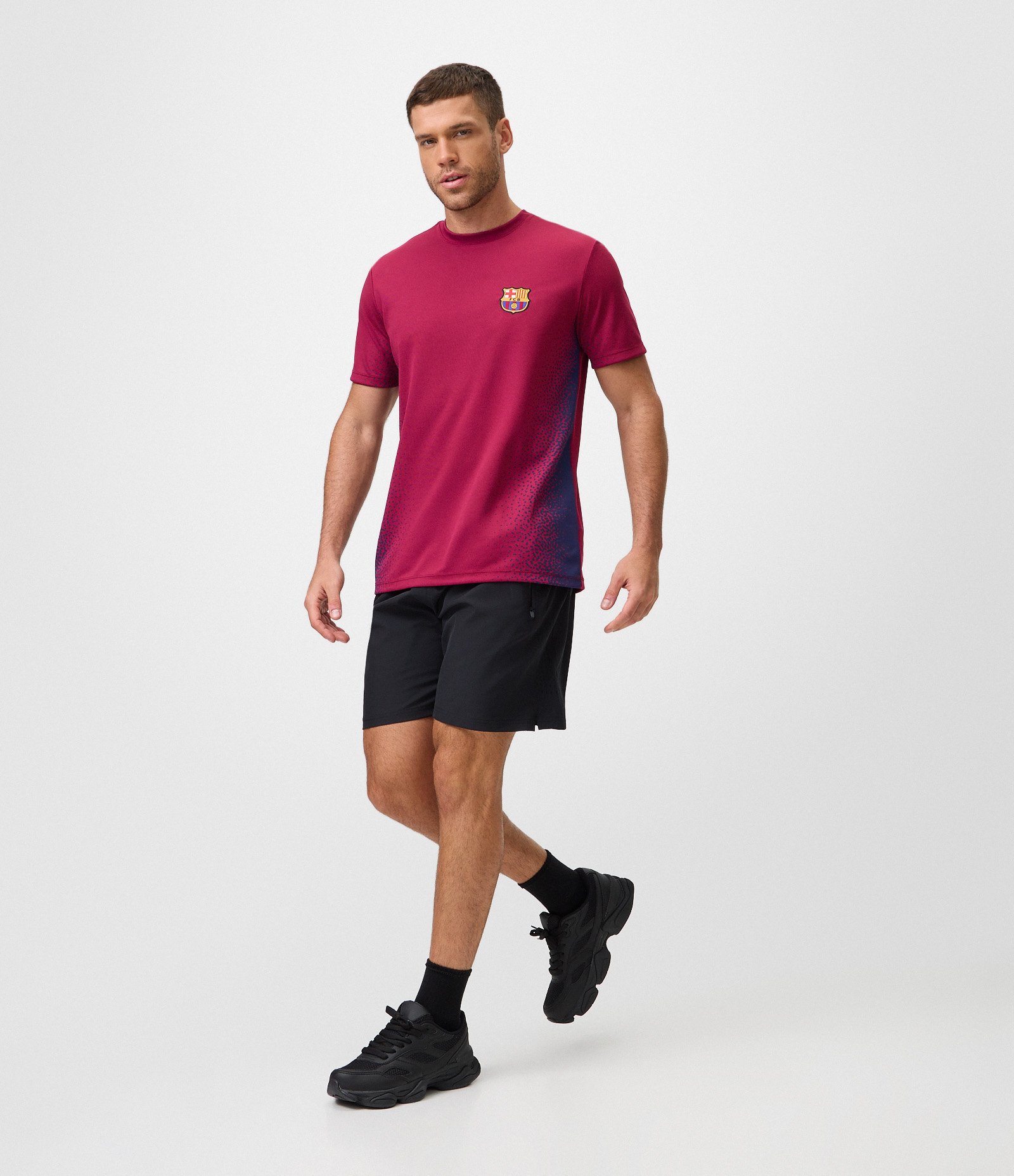 Camiseta Esportiva Dry Escudo FC Barcelona Bordô 2