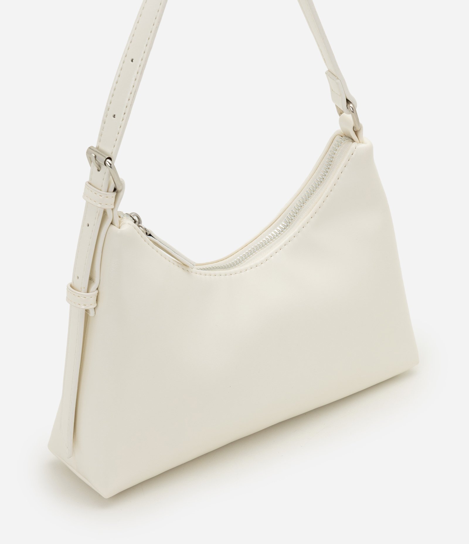 Bolsa Baguete com Alça Ajustável Off White 2