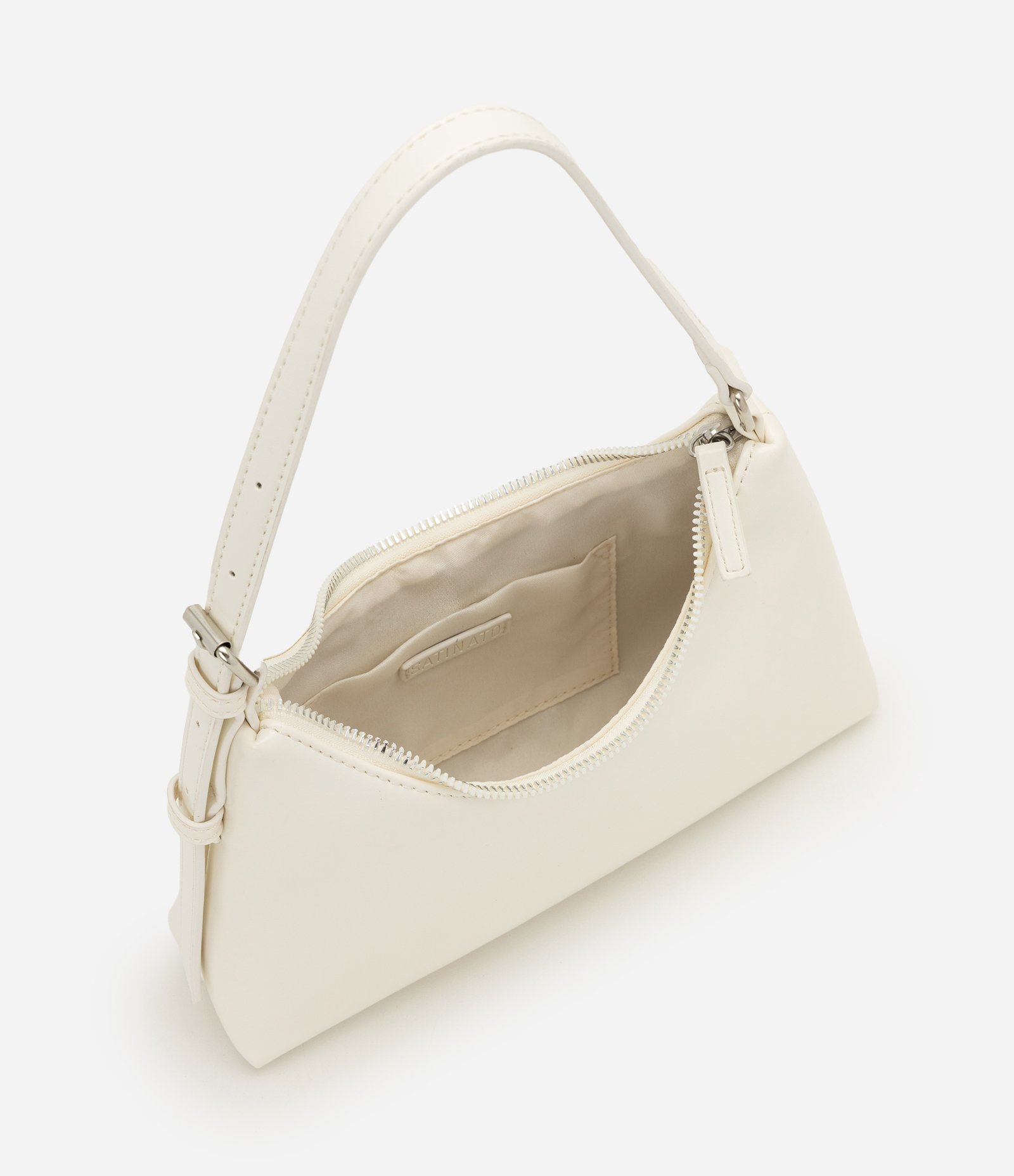 Bolsa Baguete com Alça Ajustável Off White 4