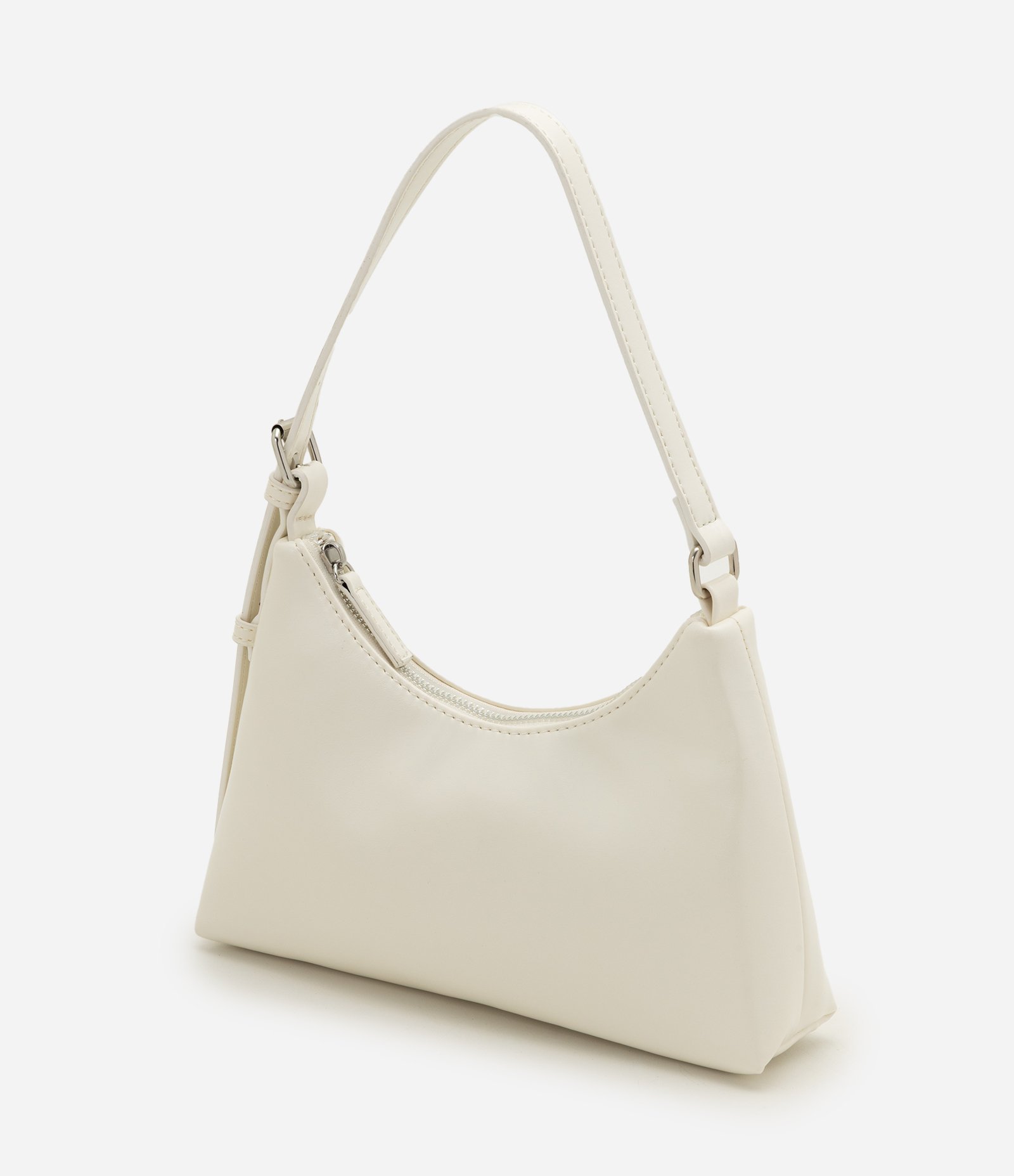 Bolsa Baguete com Alça Ajustável Off White 5