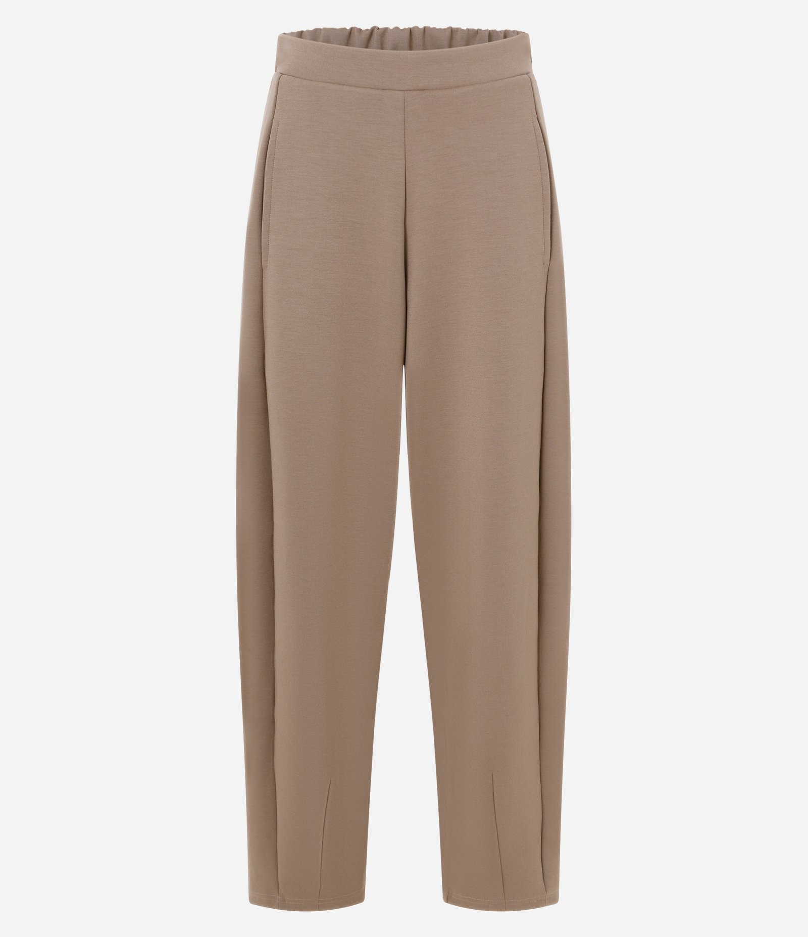 Calça Cocoon com Pregas Frontais Bege 6