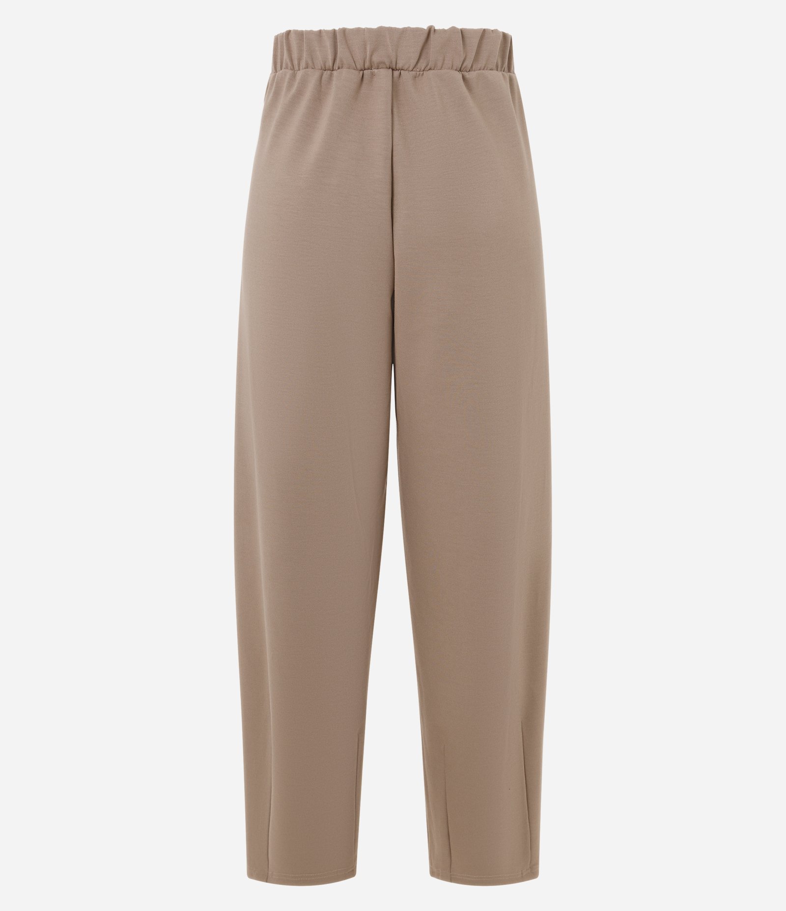 Calça Cocoon com Pregas Frontais Bege 7