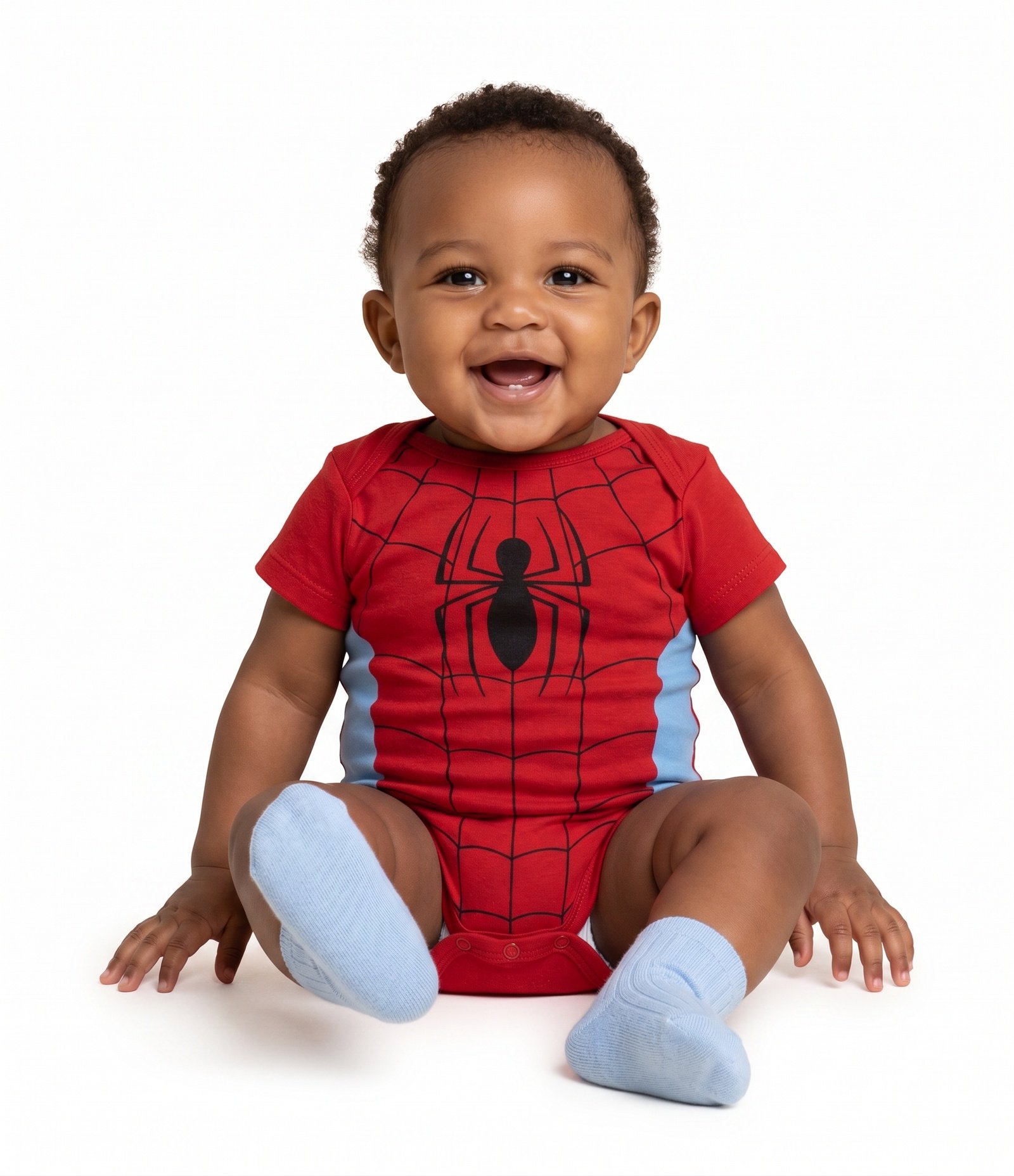 Body Infantil Em Algodão Homem Aranha - Tam 0 a 18 Meses Vermelho 1