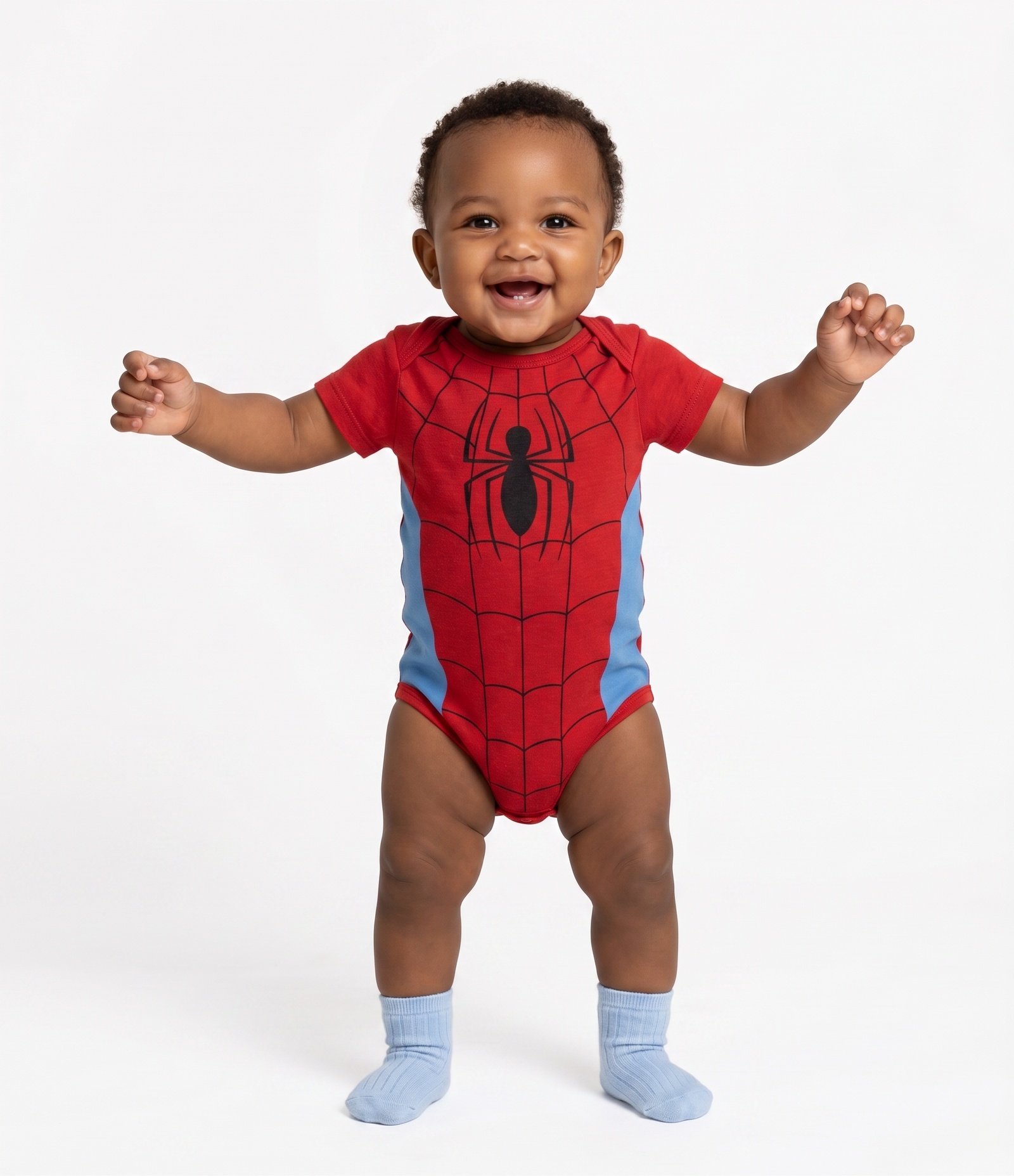 Body Infantil Em Algodão Homem Aranha - Tam 0 a 18 Meses Vermelho 3