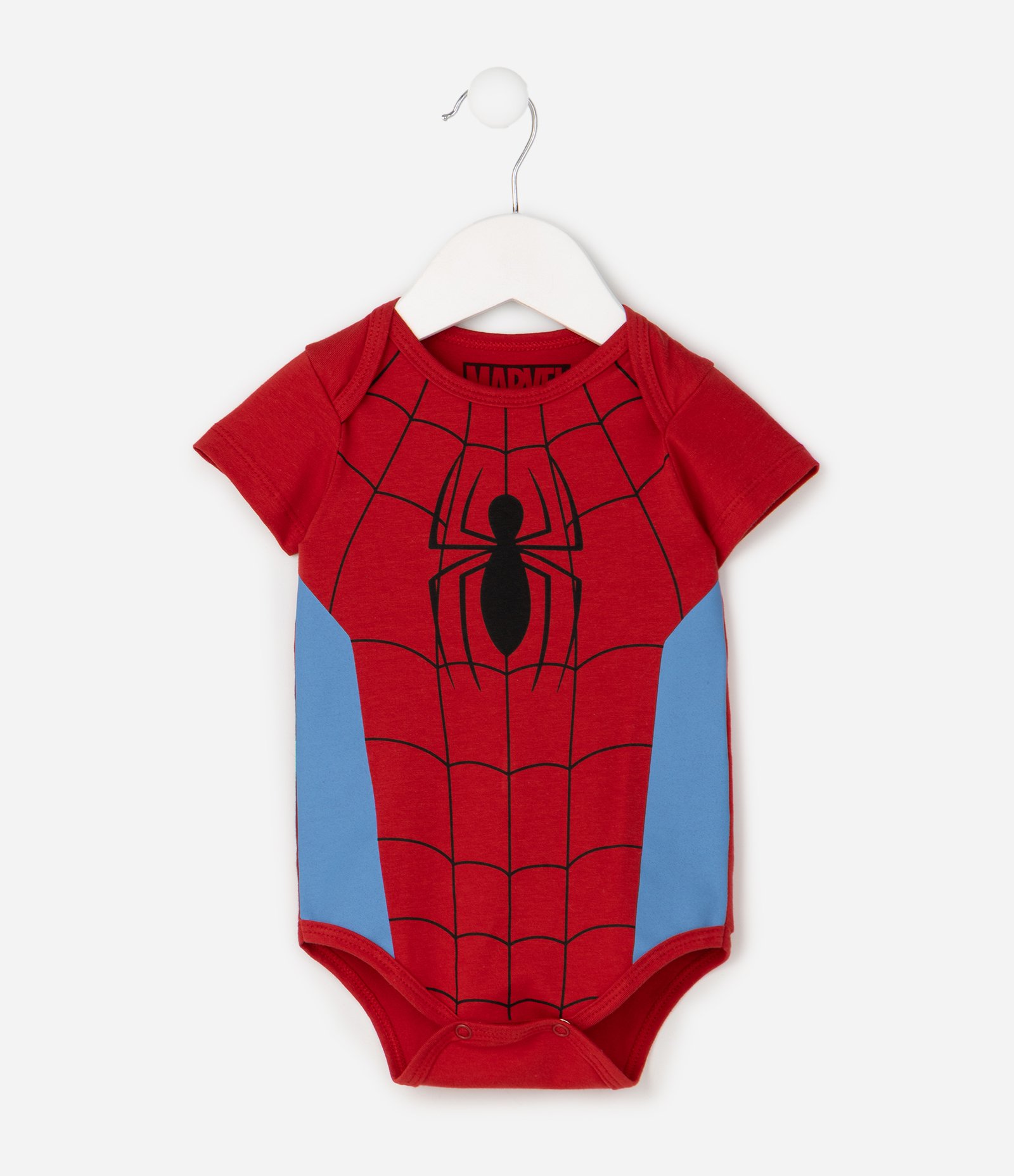 Body Infantil Em Algodão Homem Aranha - Tam 0 a 18 Meses Vermelho 7