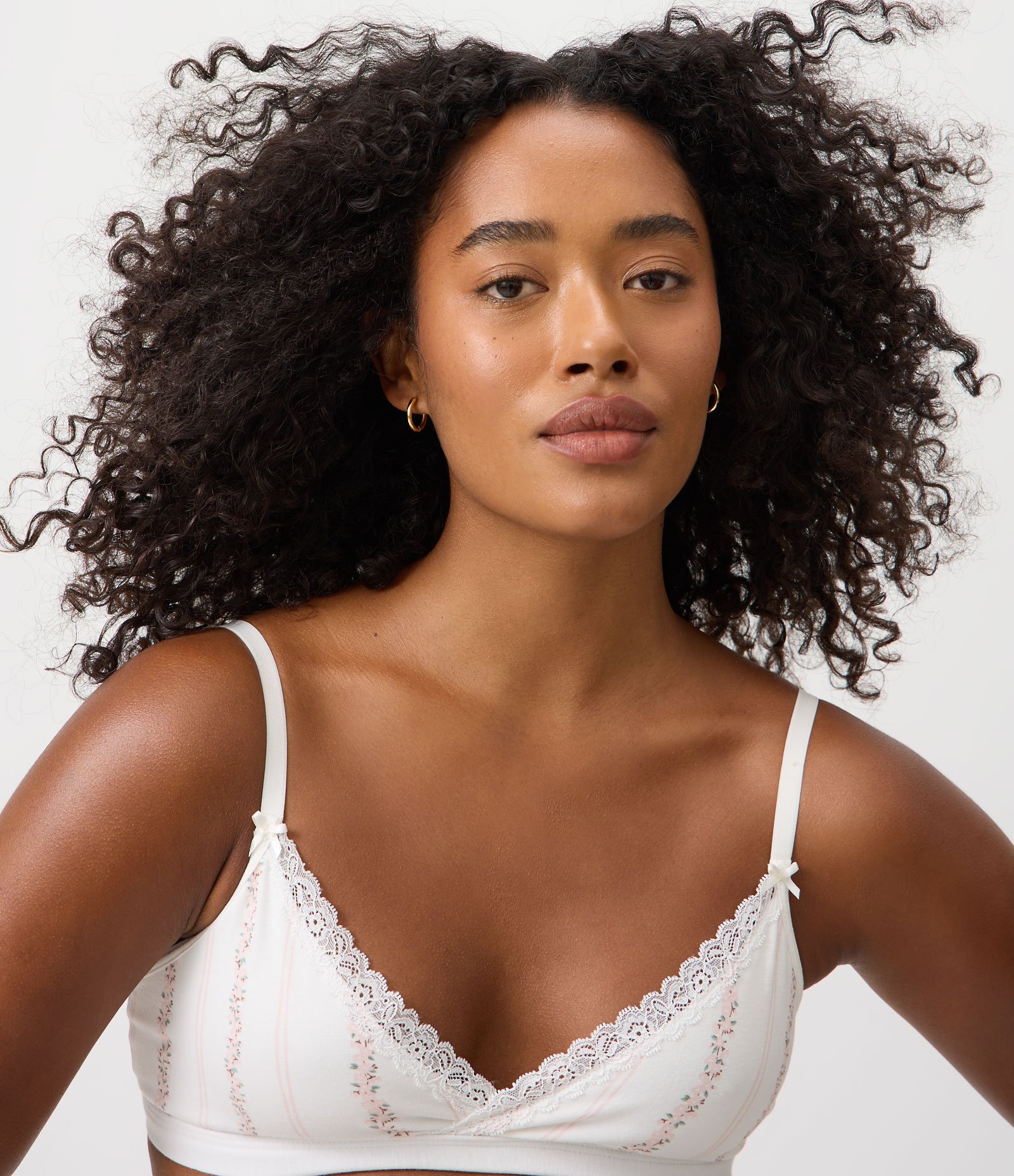 Conjunto Lingerie Sutiã e Calcinha Em Algodão Branco 5
