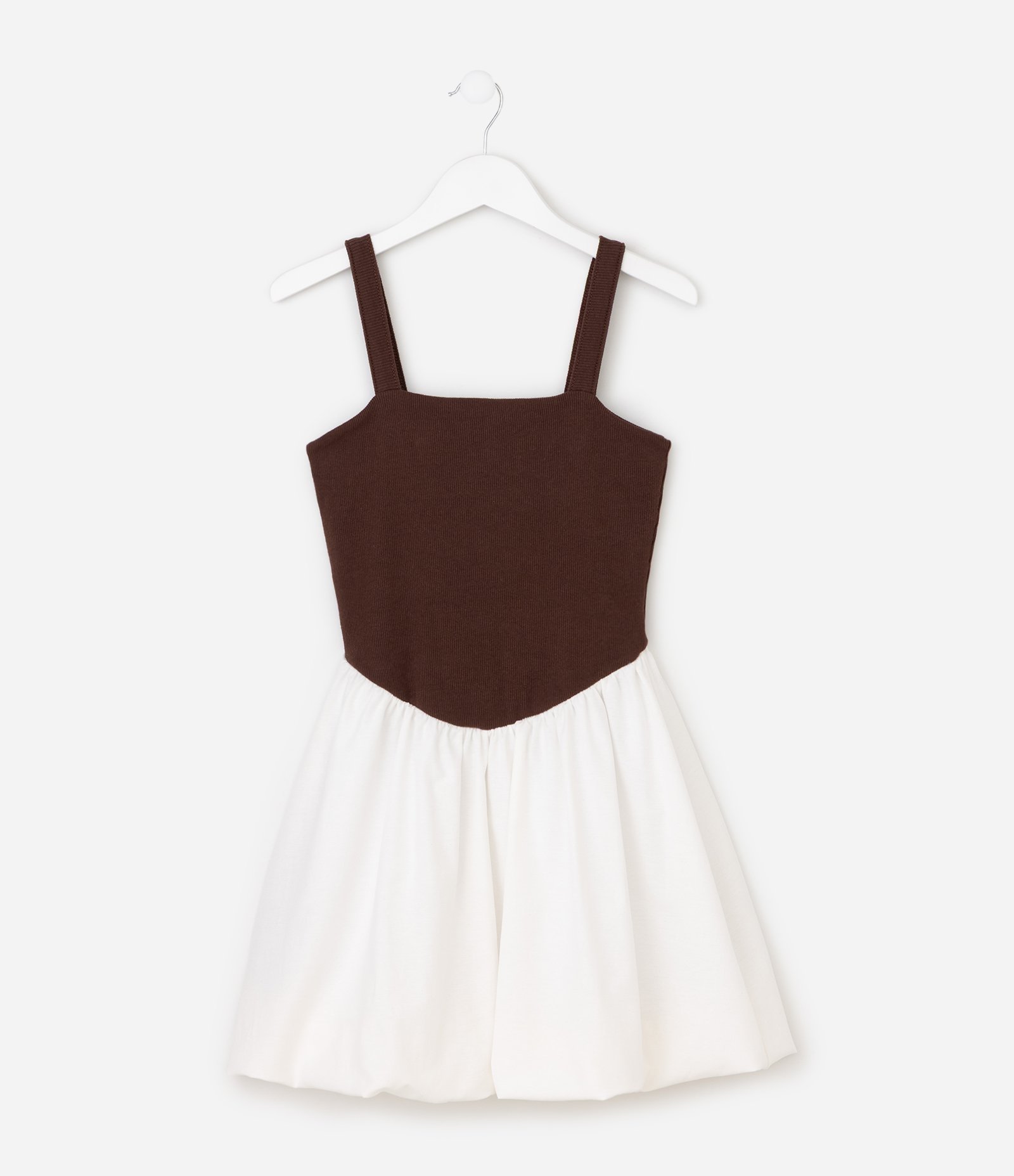 Vestido Infantil Em Algodão - Tam 5 a 16 Anos Marrom 3