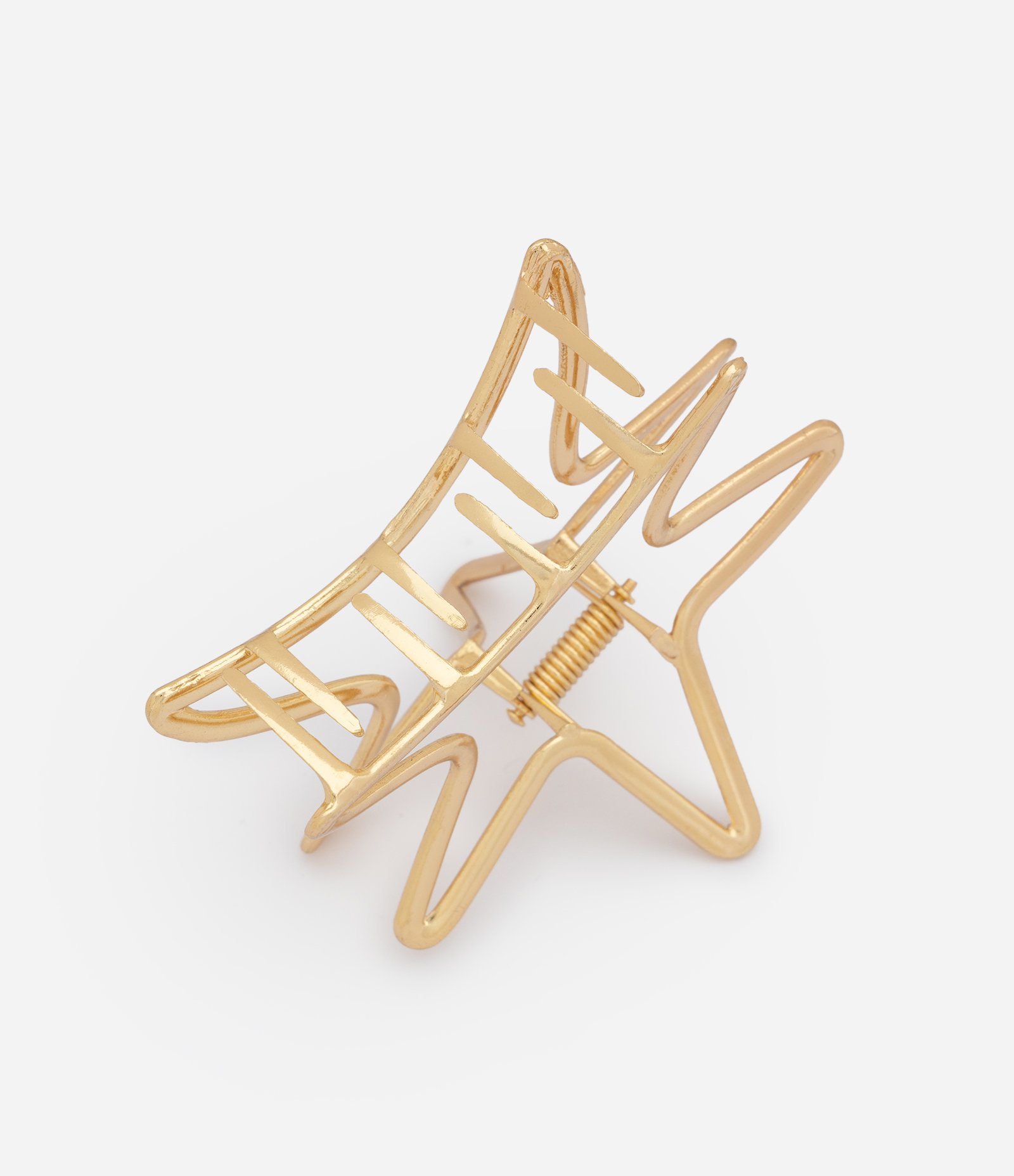 Piranha de Cabelo com Formato de Estrela Vazada Dourado 2